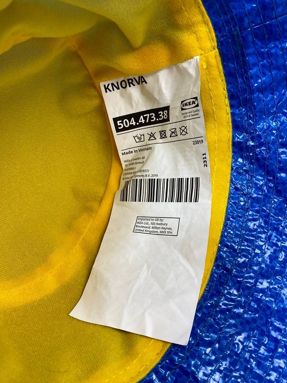 Ikea × Virgil Abloh Ikea by Virgil Abloh Bucket Hat KNORVA Size ONE SIZE - 7 Thumbnail