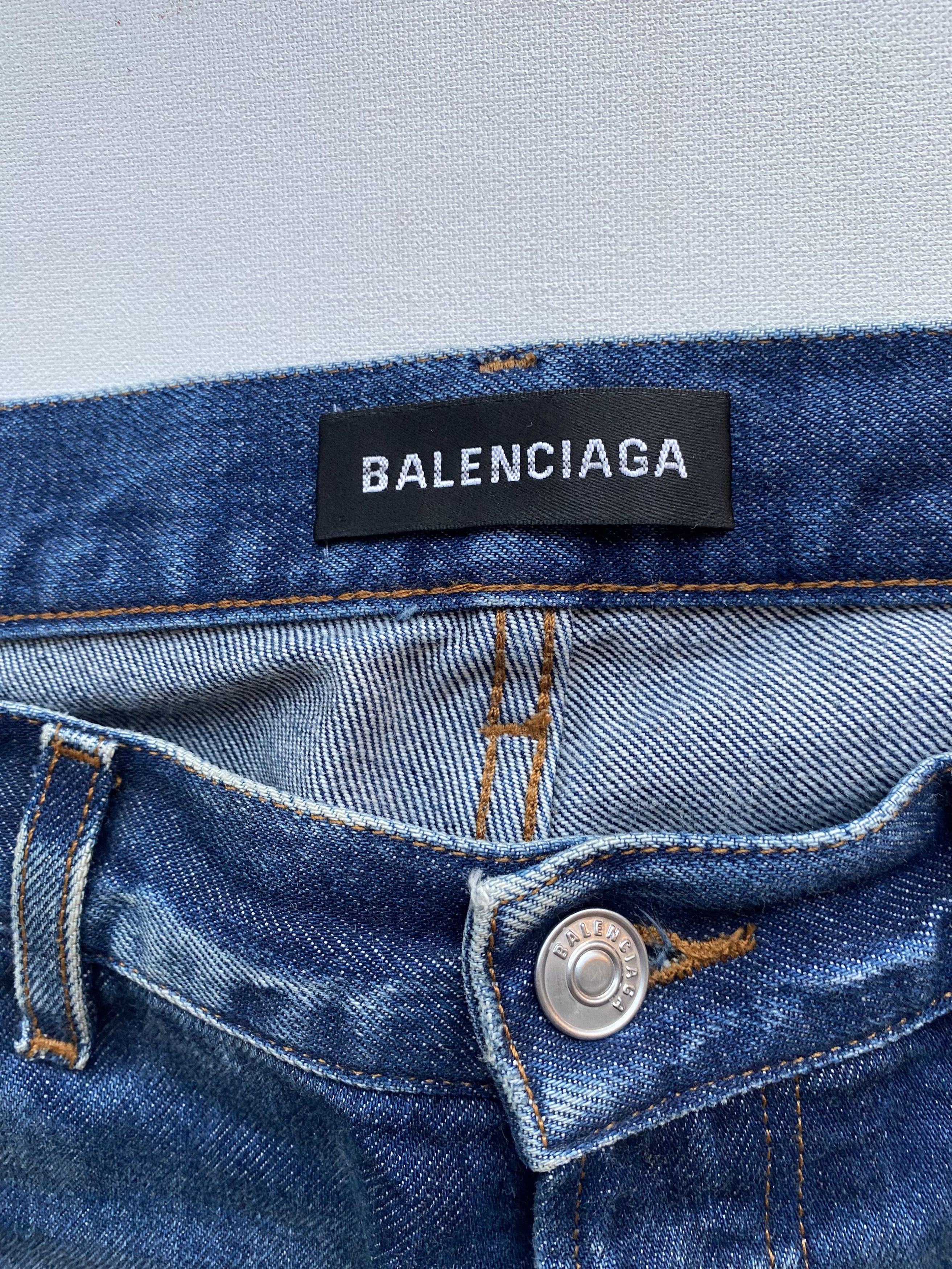 Balenciaga Straight Leg Denim Mid Rise Size US 29 - 5 Thumbnail