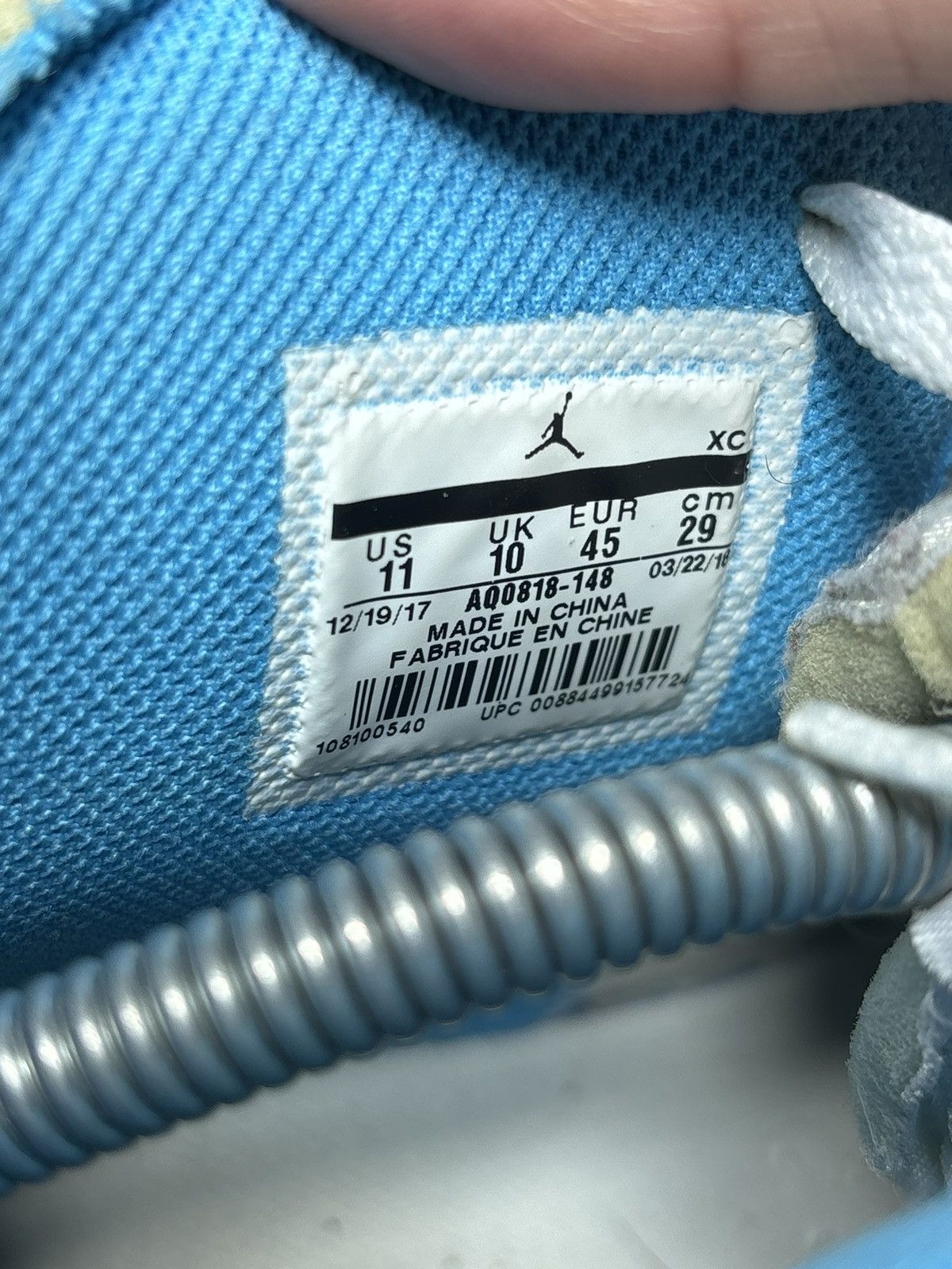 Jordan Brand × Off-White Jordan 1 offwhite University blue Size US 11 / EU 44 - 11 Thumbnail