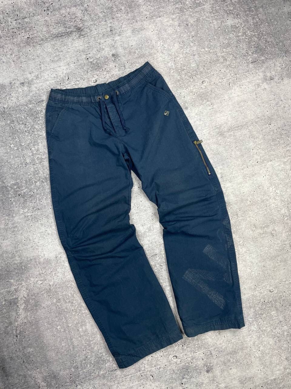 Nike × Vintage Vintage Nike Y2K Style Big Logo Swoosh Drill Nylon Pants Size US 32 / EU 48 - 3 Thumbnail