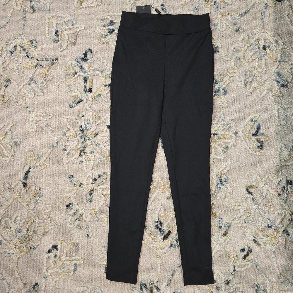 Other Black High-Waisted Leggings Size 28" / US 6 / IT 42 - 1 Thumbnail