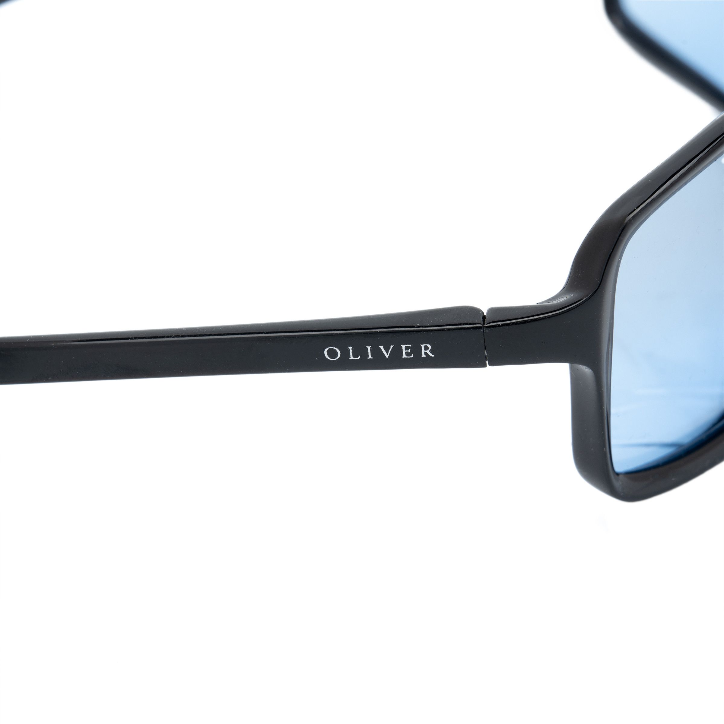 Valentino Oliver by Valentino 90's Black and Blue Square Sunglasses Size ONE SIZE - 4 Thumbnail