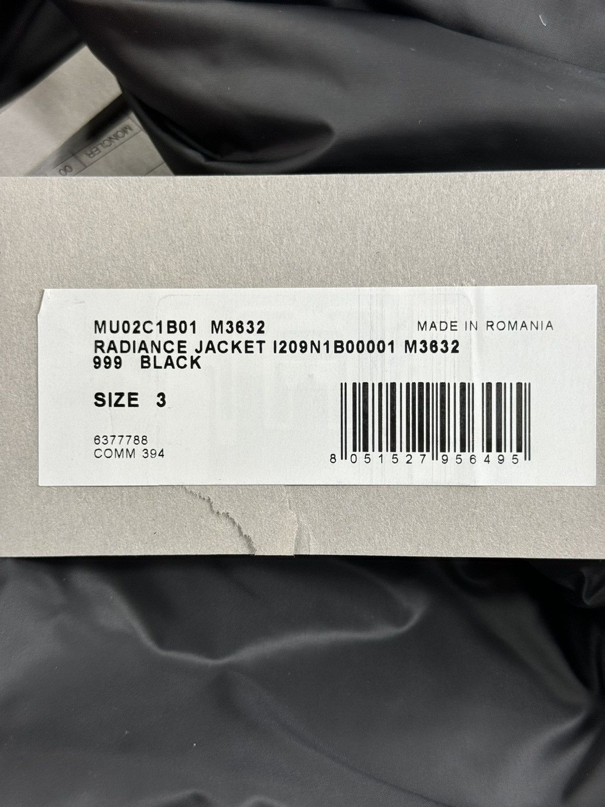 Moncler × Rick Owens RADIANCE PUFFER JACKET Size US XL / EU 56 / 4 - 18 Thumbnail