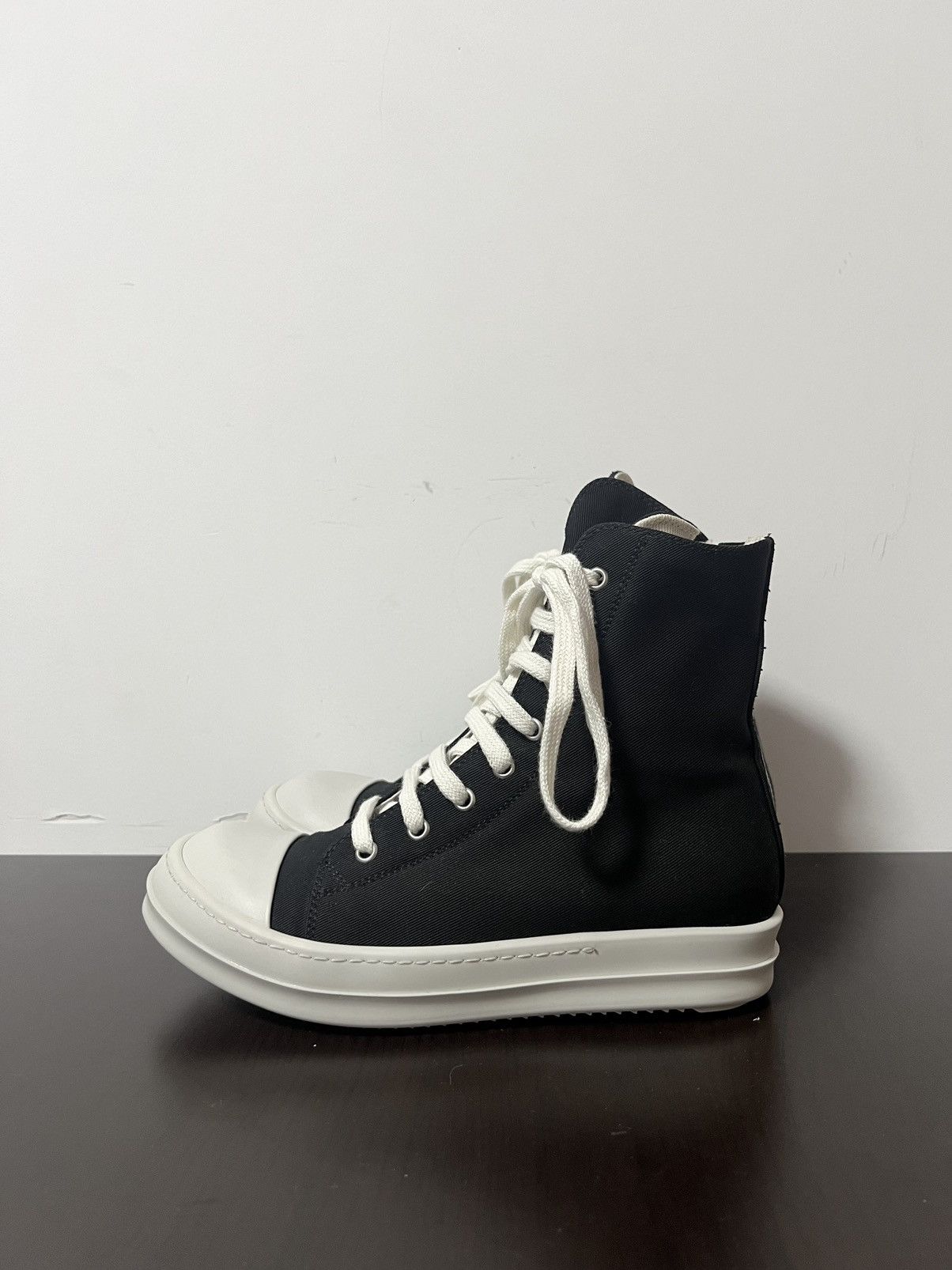 Rick Owens Drkshdw Rick owens ramones drkshdw high top sneakers sz37.5 Size US 7.5 / IT 37.5 - 2 Thumbnail