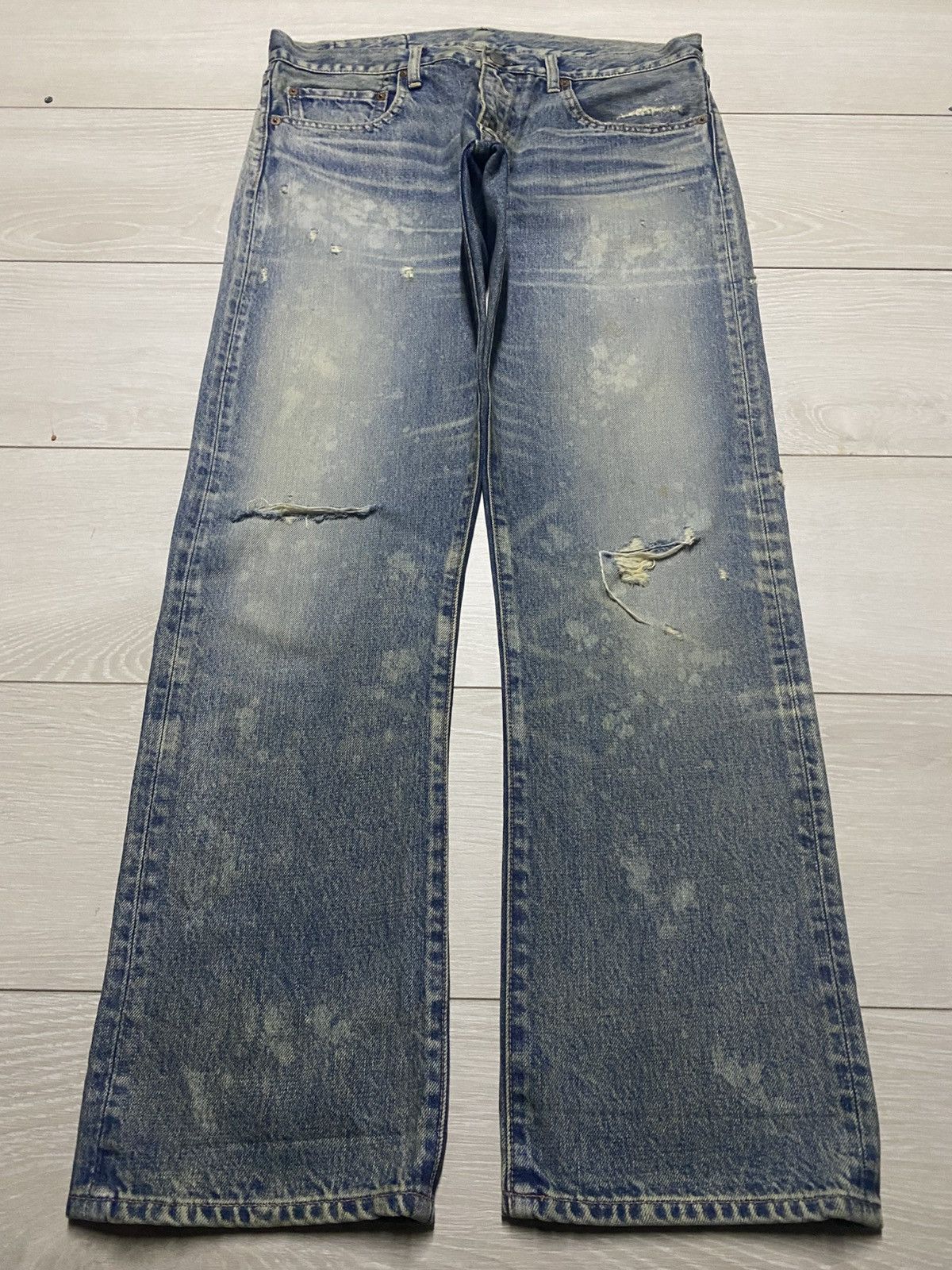 Japanese Brand Vintage Japanese Rna Bleach Distressed Loose Jeans Size US 32 / EU 48 - 1 Thumbnail