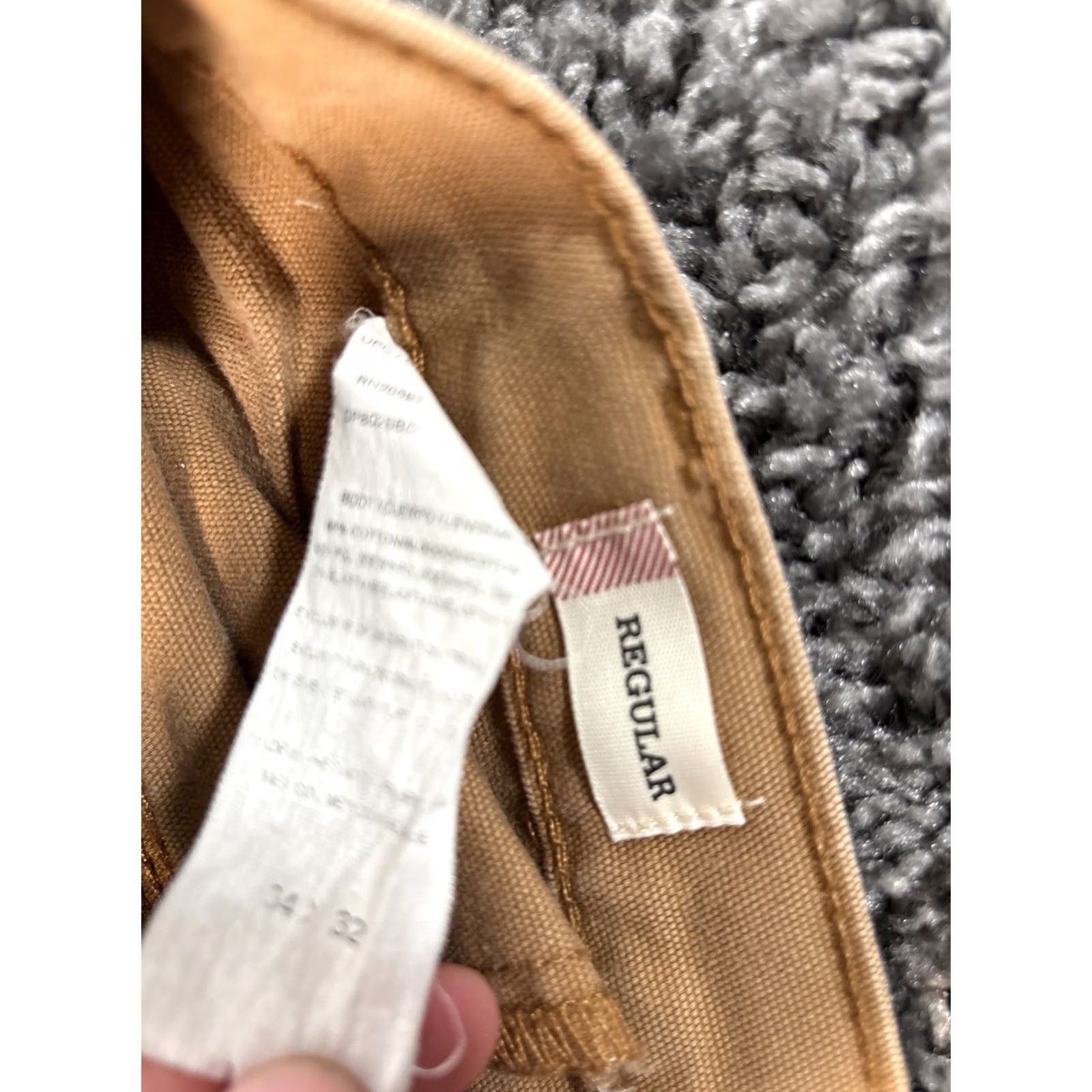 Dickies VINTAGE Dickies Carpenter Jeans 34x32 Brown Distressed 90s Work Wear Skater Hat? Size US 34 / EU 50 - 5 Thumbnail