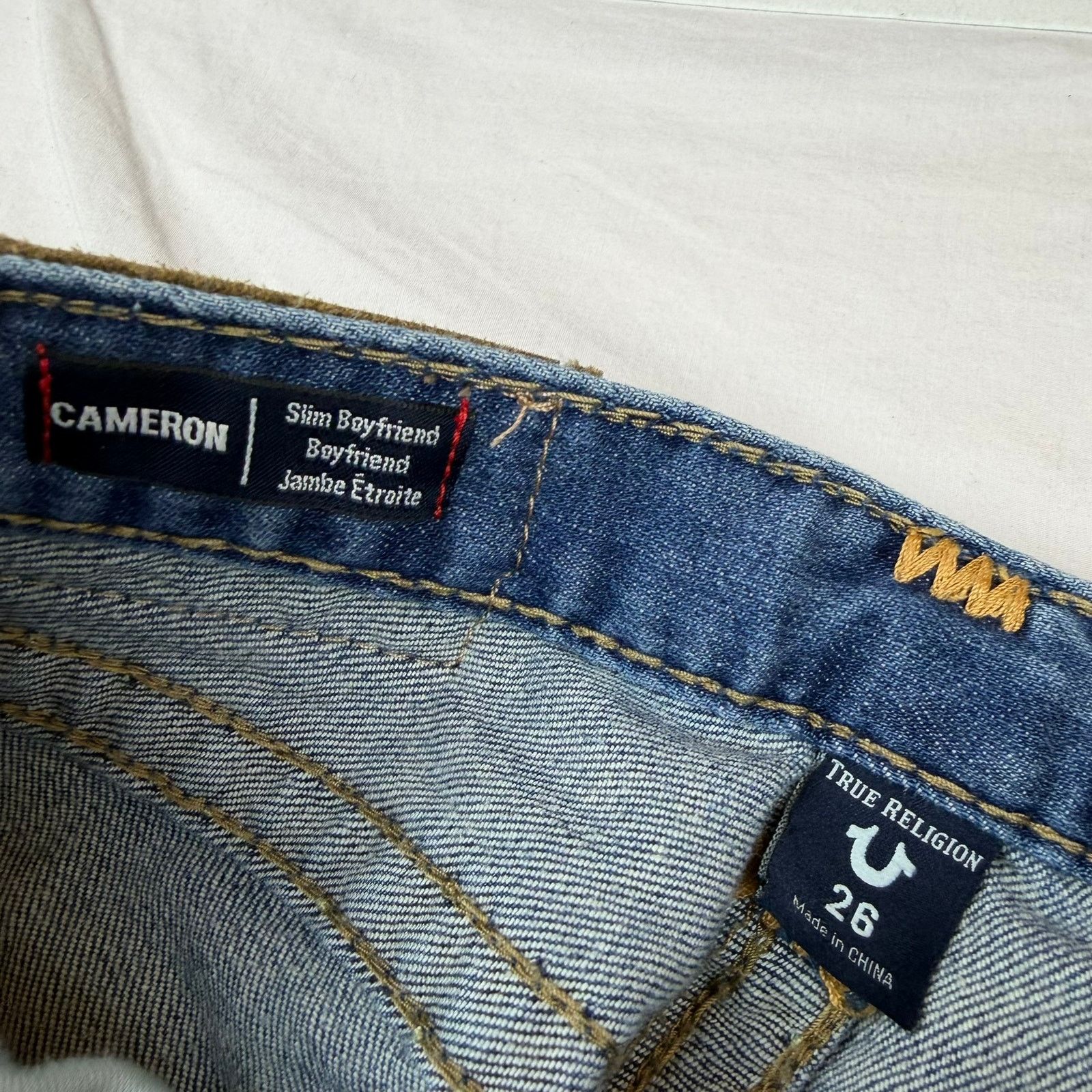 True Religion True Religion Cameron Slim Boyfriend Jeans Size 26 Size 26" / US 2 / IT 38 - 4 Thumbnail