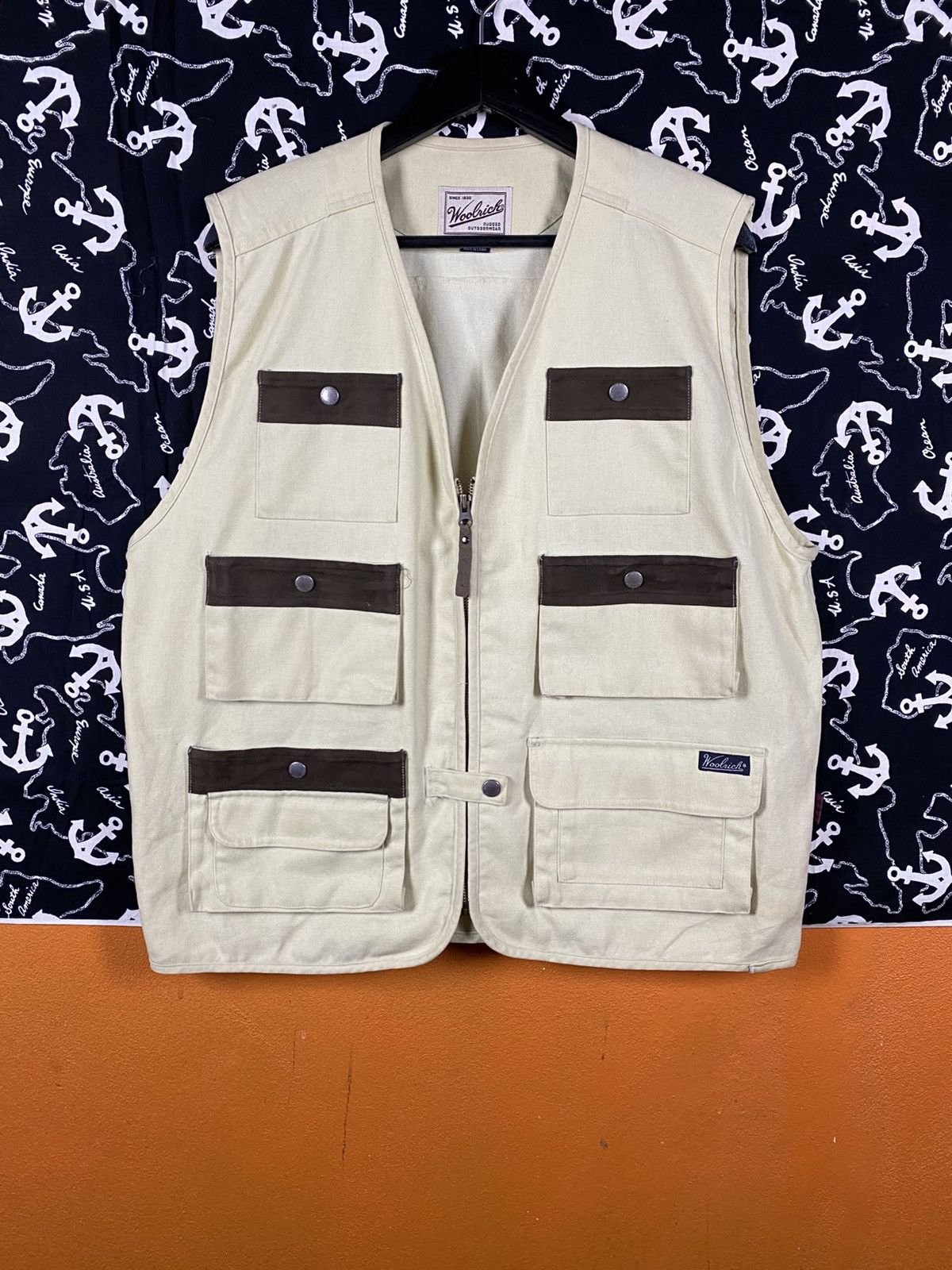 Woolrich Woolen Mills Vintage Woolrich Rugged Utility Vest Canvas Outdoor Workwear Size US L / EU 52-54 / 3 - 3 Thumbnail