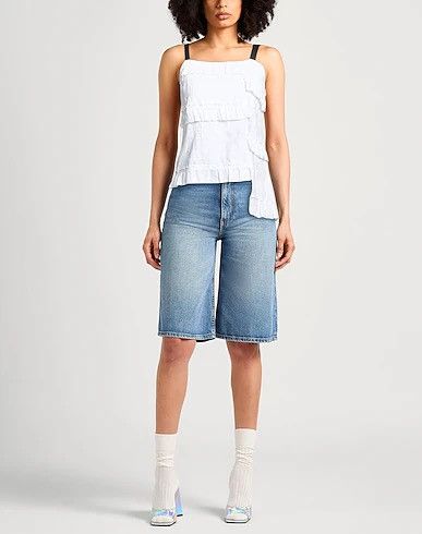 Loewe LOEWE Broderie Anglaise Ruffle Camisole, White size 44 FR Size L / US 10 / IT 46 - 1 Thumbnail