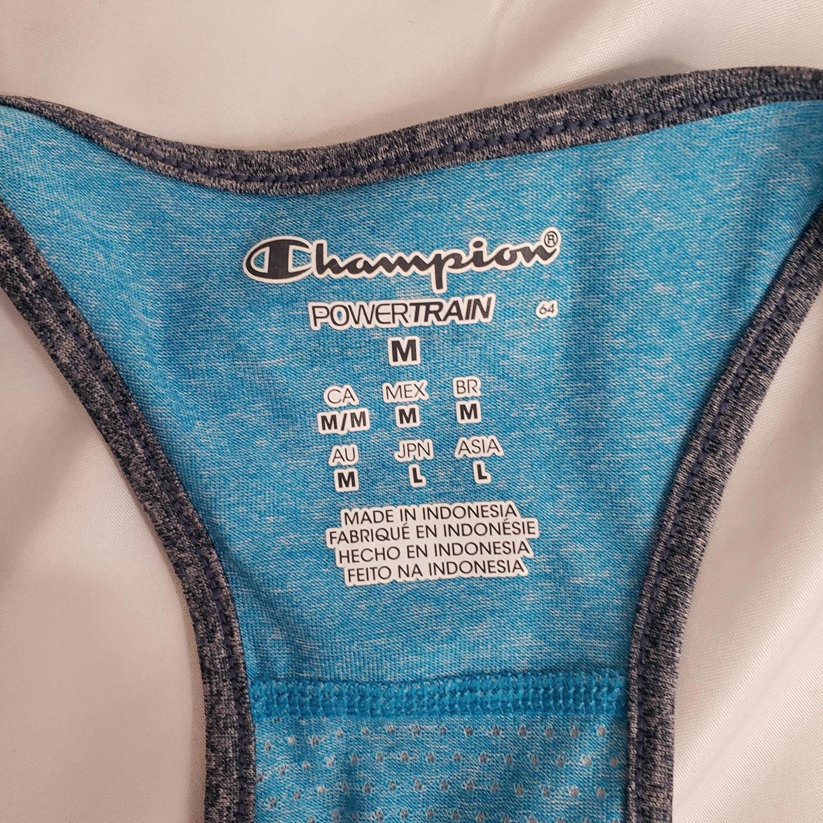 Champion Champion Women’s Powertrain Racerback Tank Top, Blue, Size M Size M / US 6-8 / IT 42-44 - 4 Thumbnail