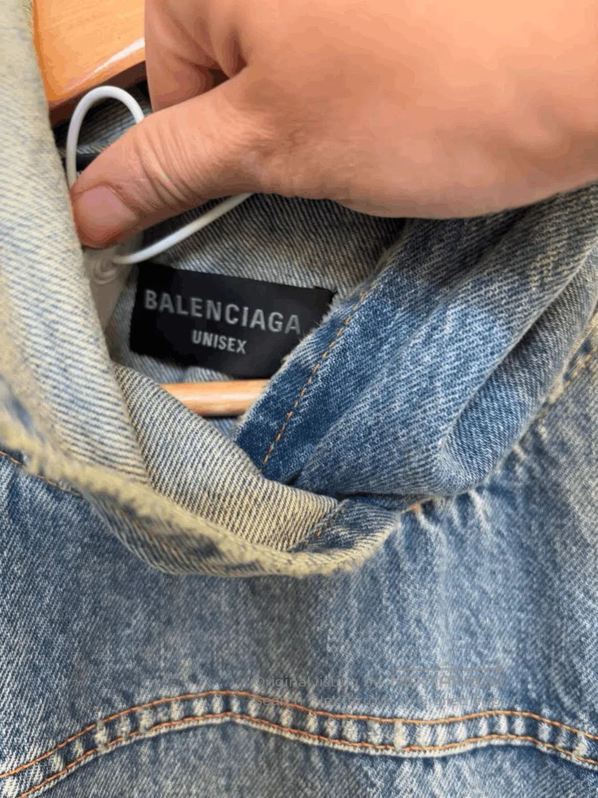Balenciaga Sz 2 Balenciaga Pull-over Hoodie Denim Jacket. Size US M / EU 48-50 / 2 - 2 Thumbnail