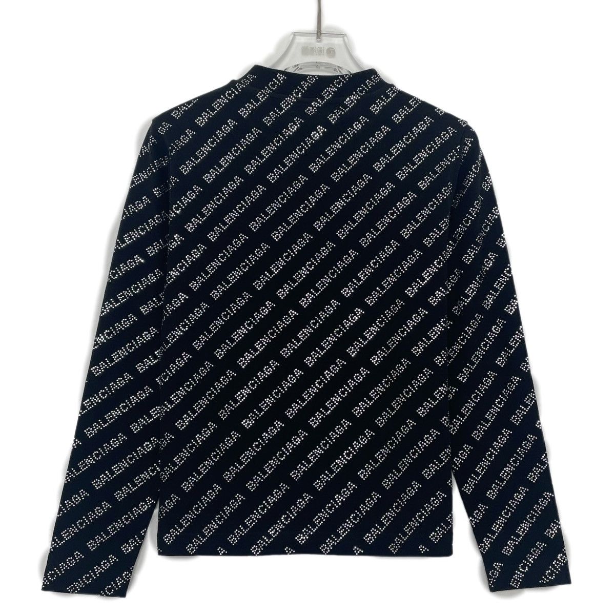 Balenciaga Balenciaga Logo Sequin Casual Long Sleeve T-shirt K26WX Size S / US 4 / IT 40 - 2 Thumbnail