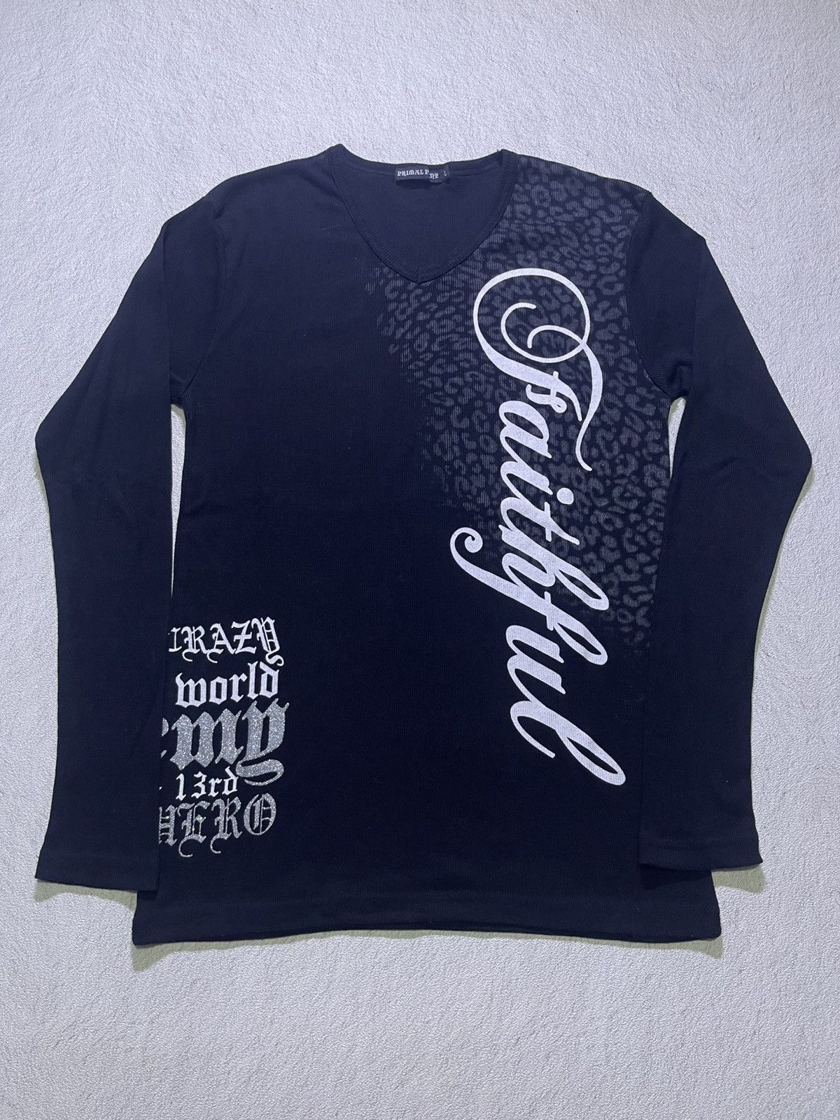 Japanese Brand Y2K PRIMAL POINT long sleeve tshirt Size US M / EU 48-50 / 2 - 1 Thumbnail