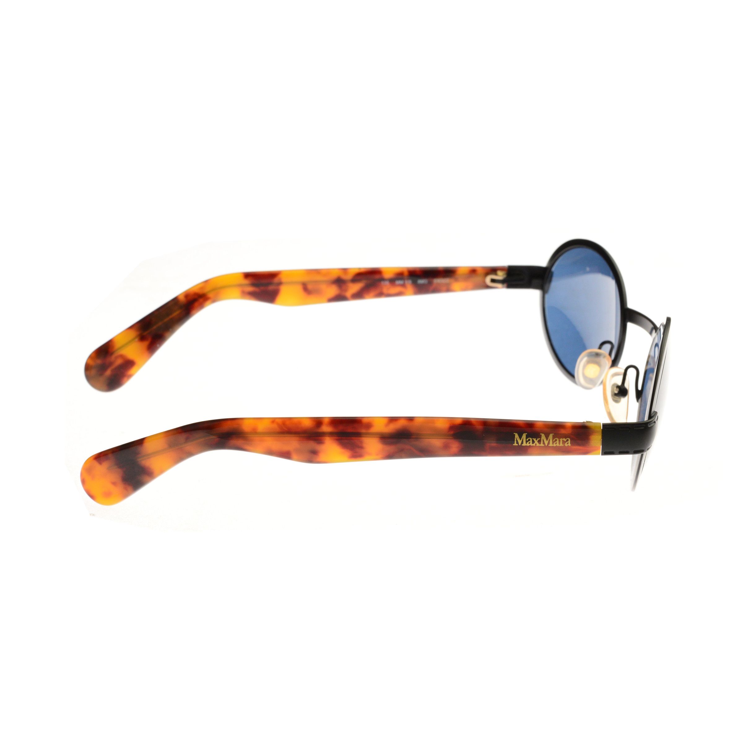 Max Mara Max Mara 90's Black & Havana Brown Oval Frame Sunglasses Size ONE SIZE - 2 Thumbnail