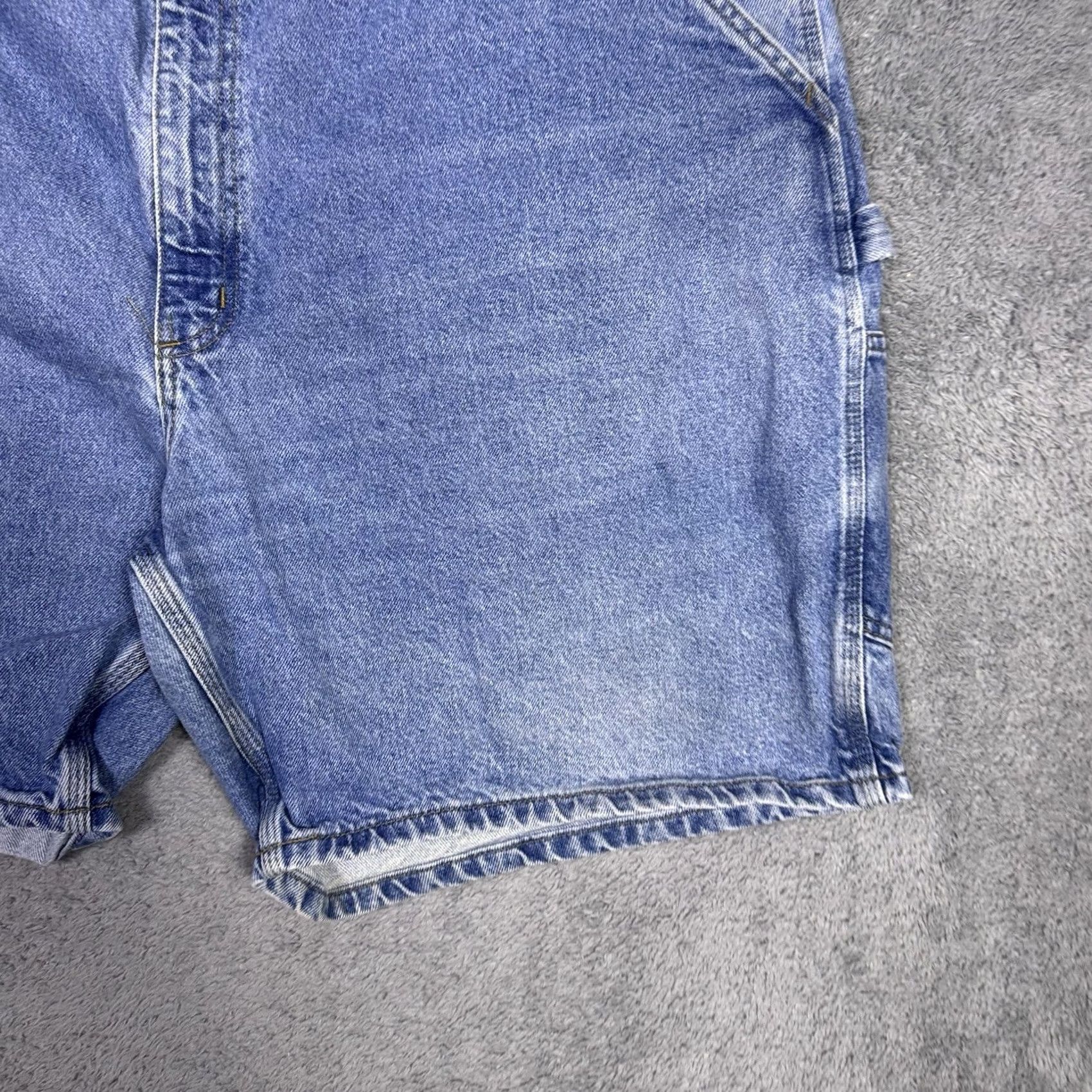 Carhartt Carhartt Jeans B29 STW Denim Carpenter Shorts Mens 44x8 Y2K Utility Fade Workwear Denim Size US 44 / EU 60 - 3 Thumbnail