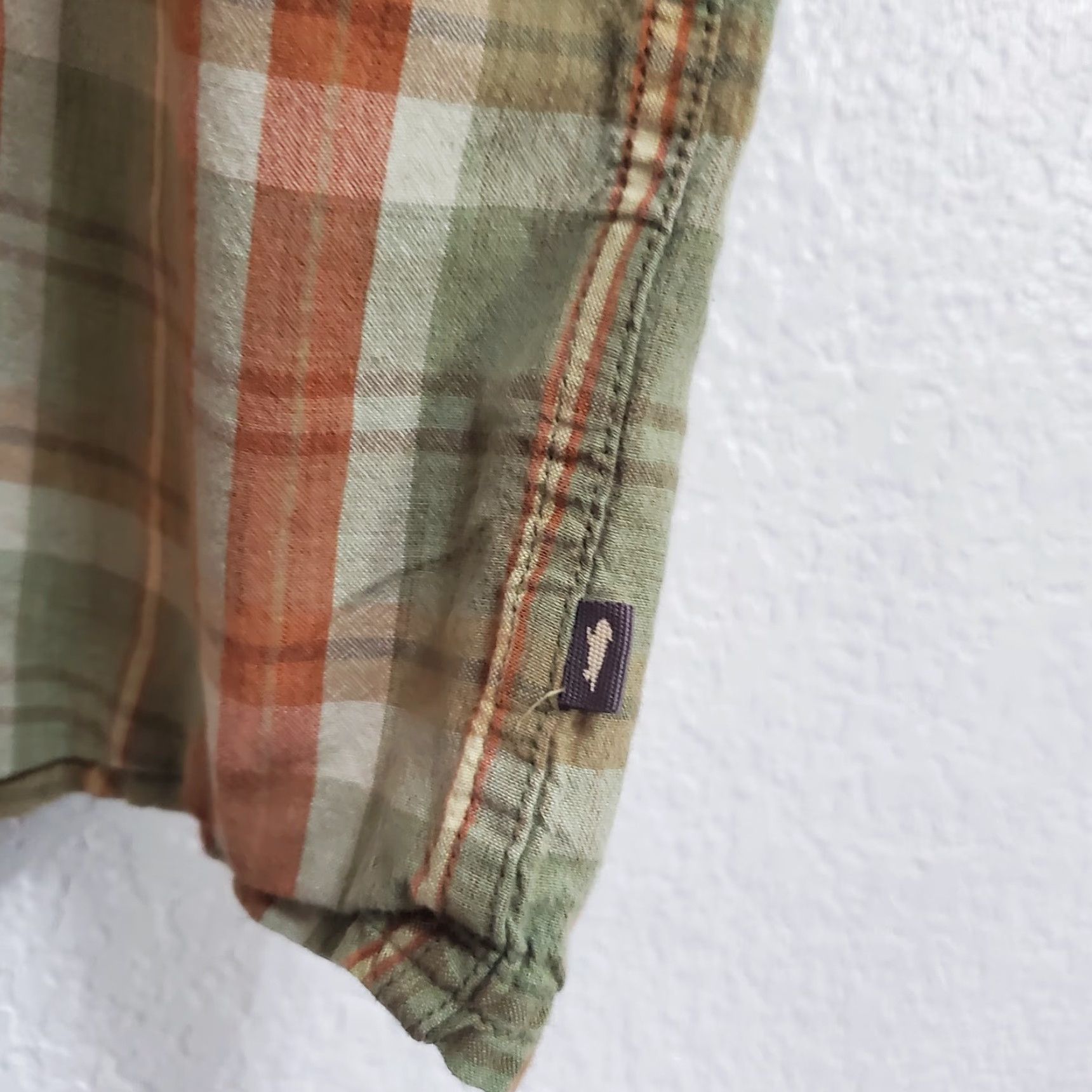 Toad&Co Toad & Co Shirt Men XL Green Orange Plaid Cotton Smythy Short Sleeve Button Down Size US XL / EU 56 / 4 - 6 Thumbnail