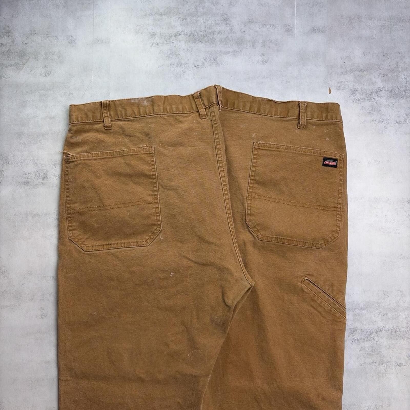 Dickies Y2K Tan Dickies Grunge Baggy Distressed Paint Splatter Pants Size US 44 / EU 60 - 3 Thumbnail