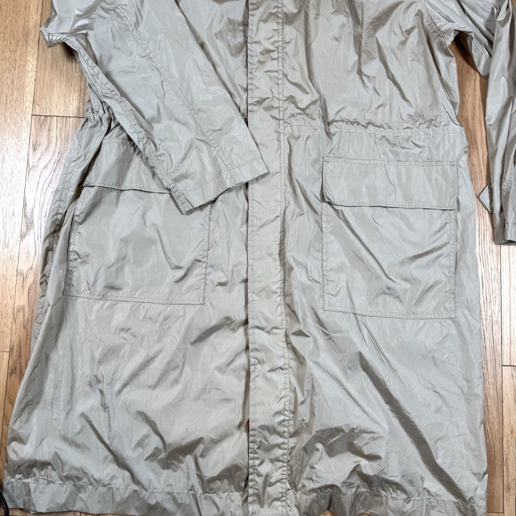 Ralph Lauren VTG Ralph Lauren Trench Coat Mens XL Beige Nylon Long Lightweight Hooded Coat Size US XL / EU 56 / 4 - 3 Thumbnail
