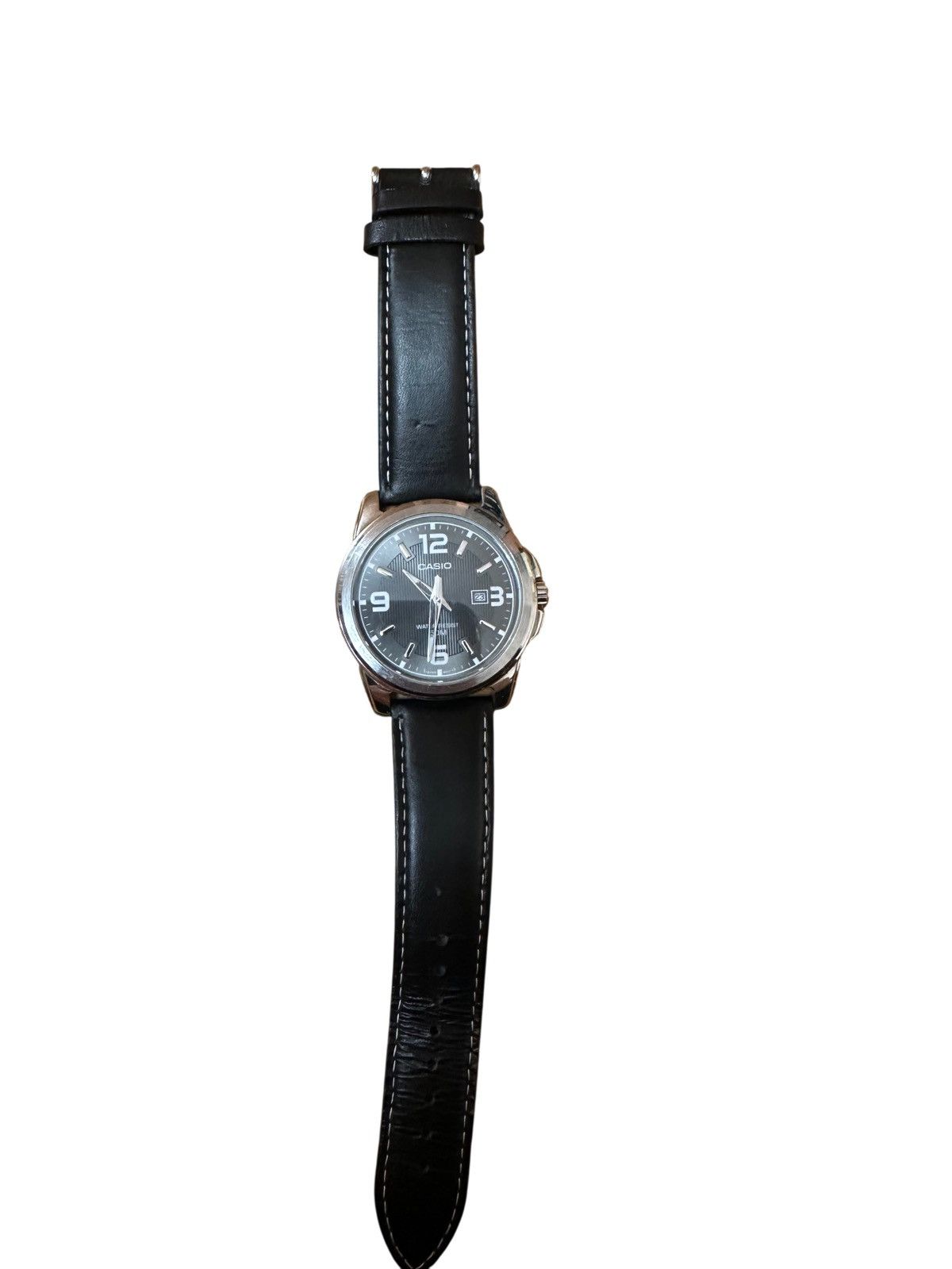 Casio Casio MTP-1314L-8A watch black leather band Size ONE SIZE - 1 Thumbnail