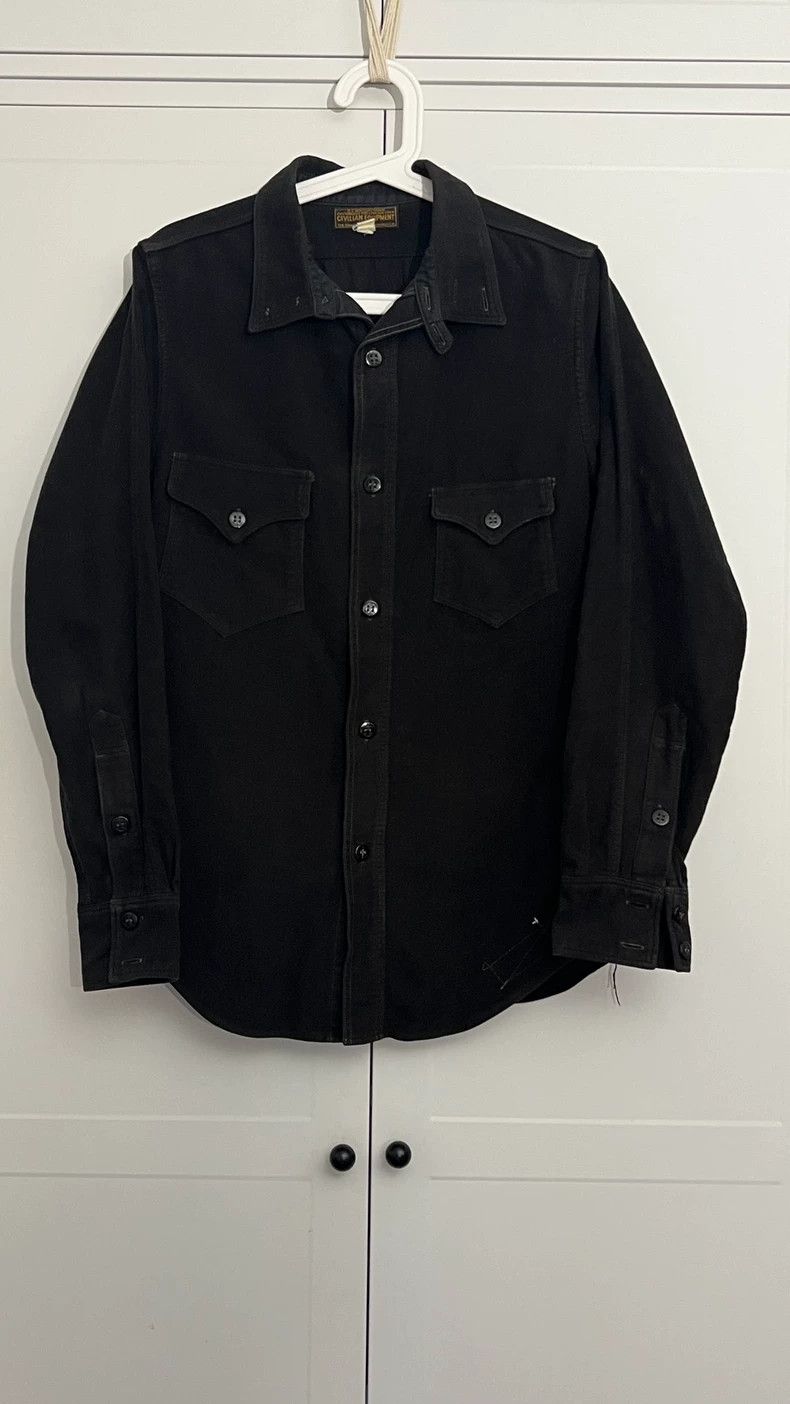 Freewheelers Freewheelers size 16 Black flannel shirt Size US S / EU 44-46 / 1 - 1 Thumbnail