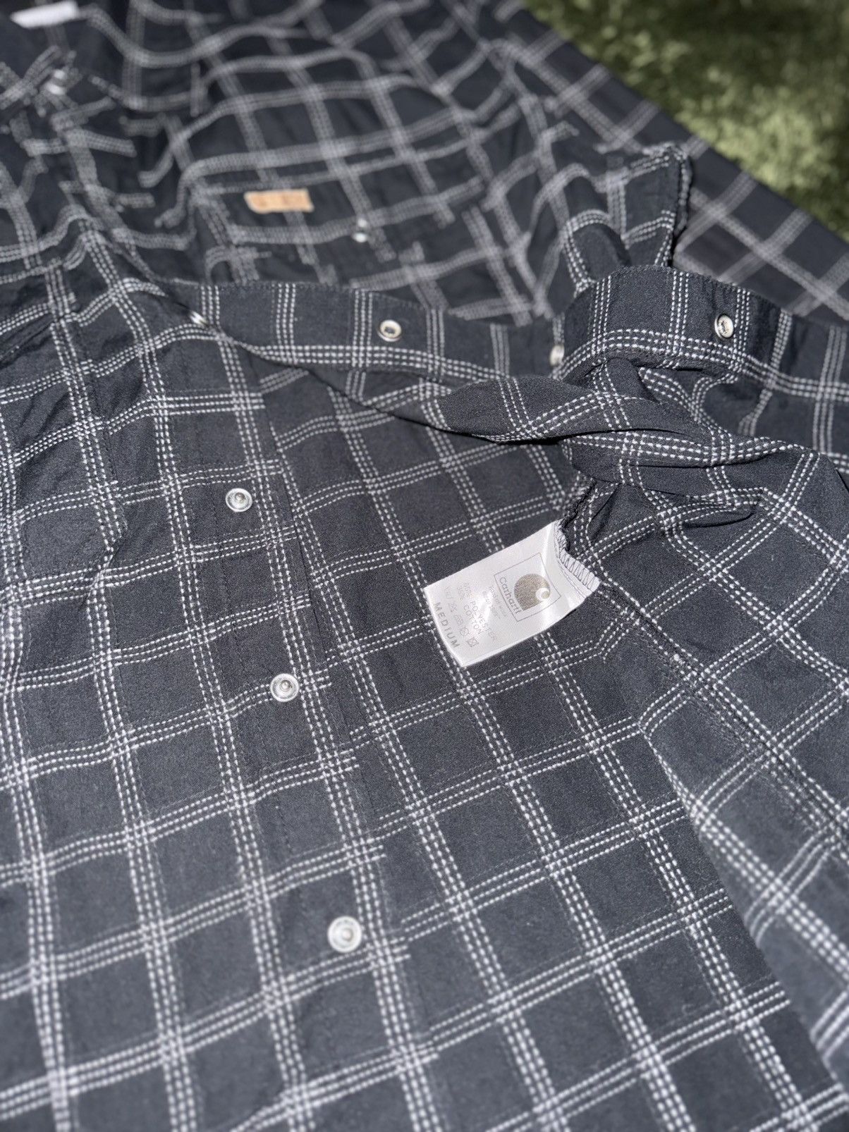 Carhartt [M] Carhartt Japan Release Windowpane Check Work Shirt Size US M / EU 48-50 / 2 - 6 Thumbnail