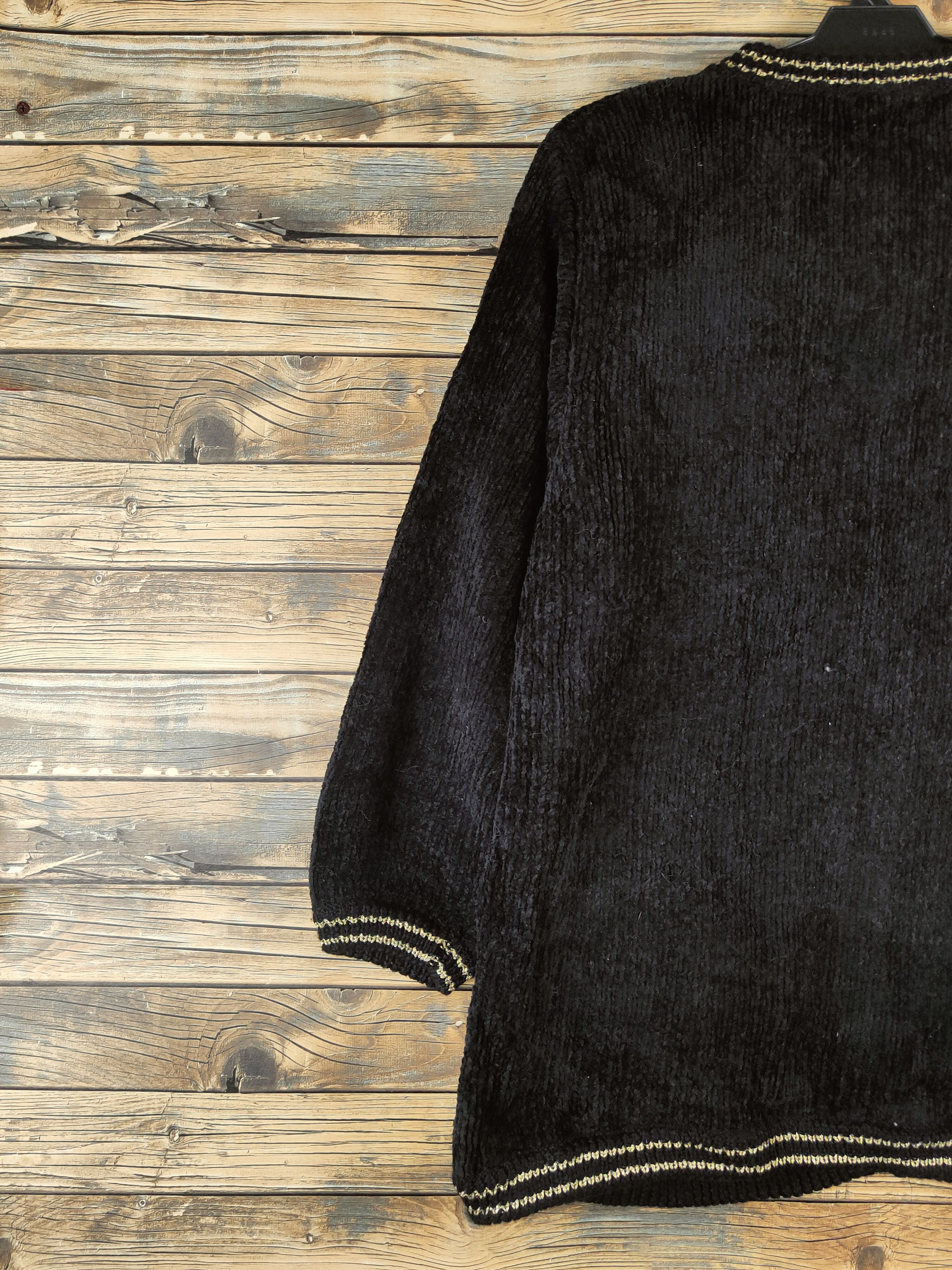 Japanese Brand DL Belle Maison Black Knitwear Sweaters #46-430 Size L / US 10 / IT 46 - 8 Thumbnail