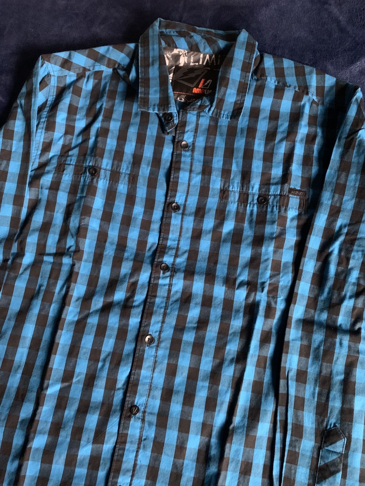 Other Amplify Mens Button Up Shirt Men Workwear Casual Old Vintage Size US L / EU 52-54 / 3 - 1 Thumbnail