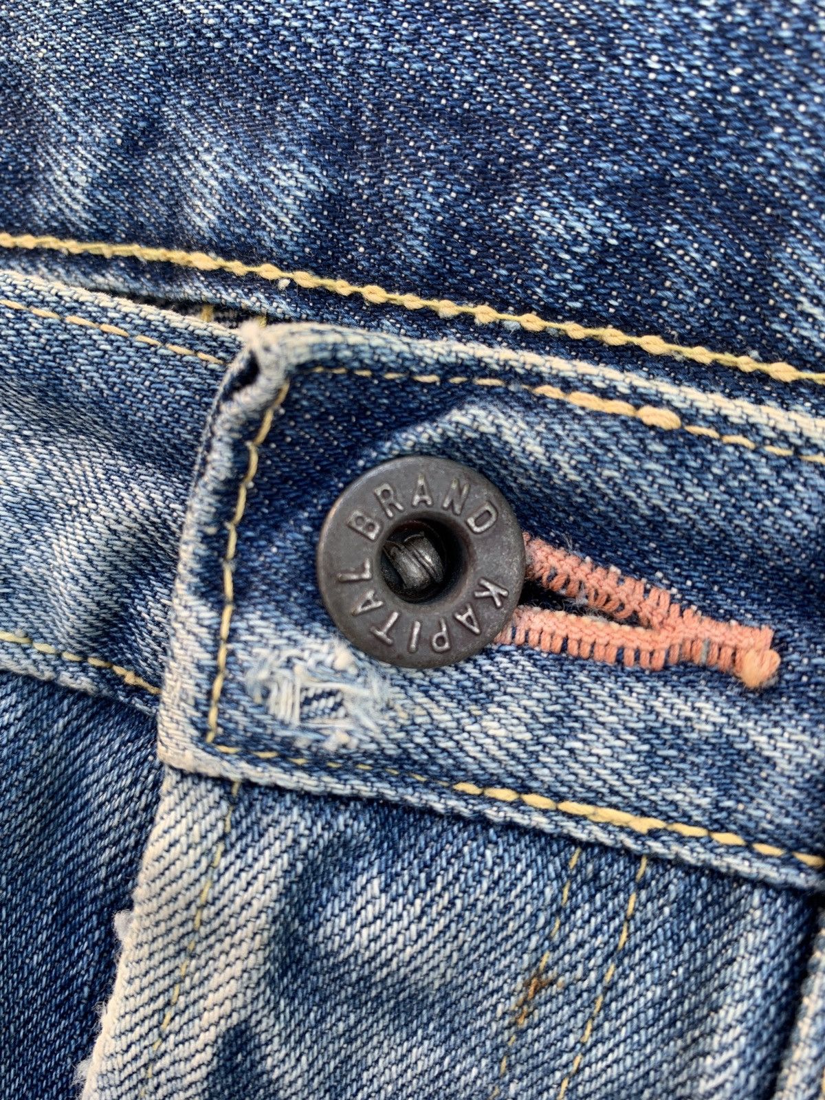 Kapital Heavily Washed Denim Jeans Size US 31 - 9 Thumbnail