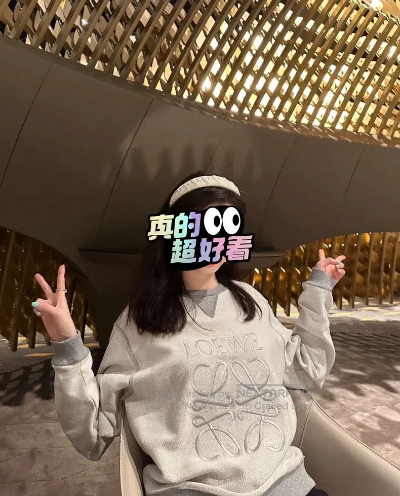Loewe Loewe Pink embroidered logo sweatshirt, 100% cotton Size XS / US 0-2 / IT 36-38 - 6 Thumbnail