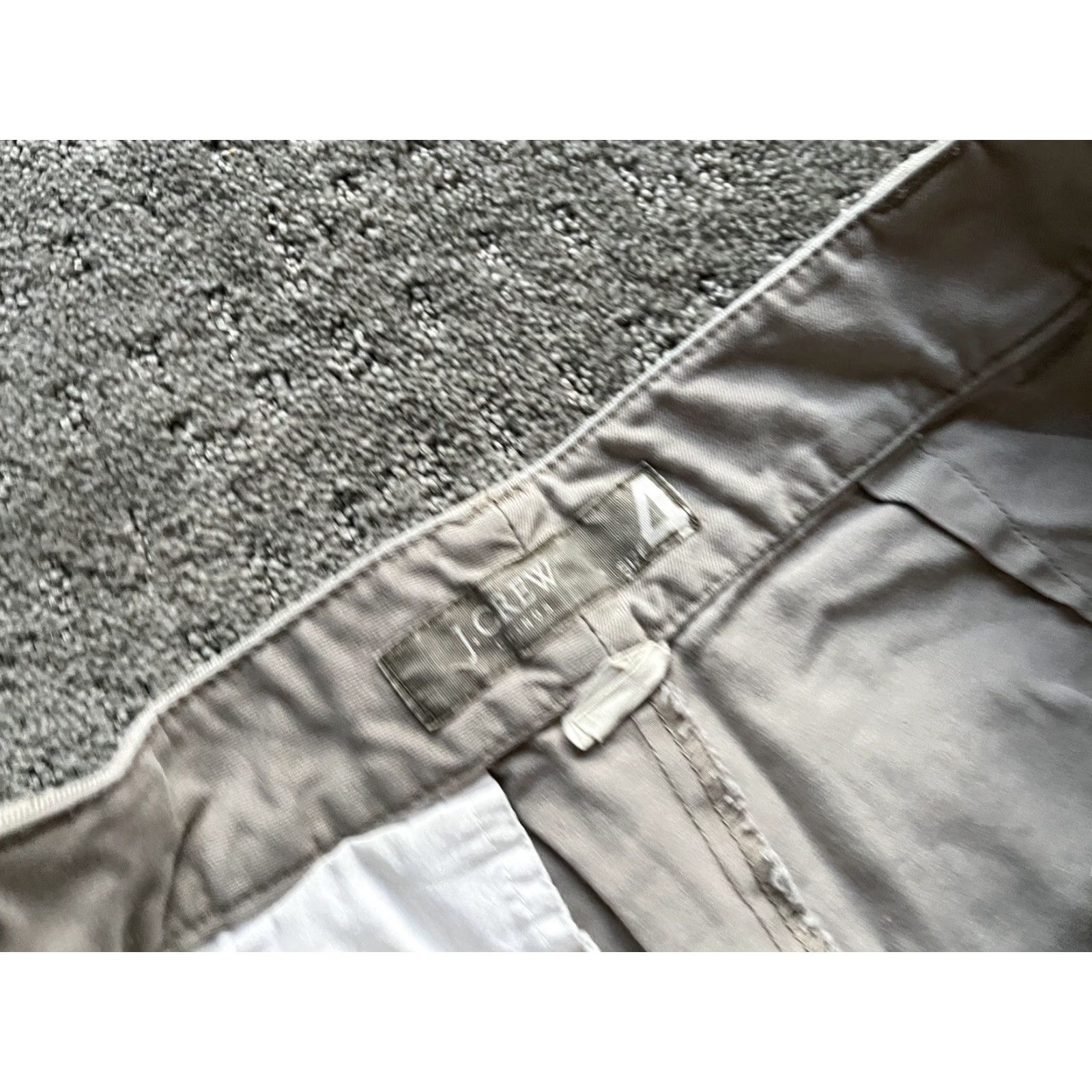 J.Crew J. Crew Classic Twill Chino Pants Women Size 4 Khaki Beige Wide-Leg Regular Fit 81391 Size 27" / US 4 / IT 40 - 7 Thumbnail