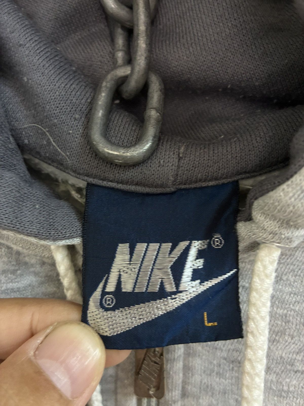 Nike Vintage 80s Nike blue tag zip up hoodie Size US L / EU 52-54 / 3 - 6 Thumbnail