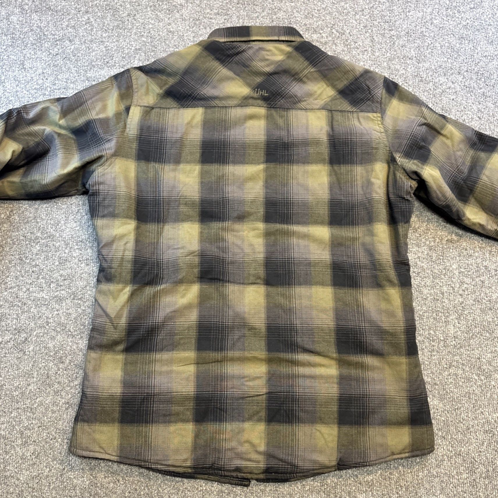 Vintage Kuhl Joyrydr Shirt-Jac Men M Sand Storm Flannel Shacket Sherpa Lined Jacket Size US M / EU 48-50 / 2 - 6 Thumbnail