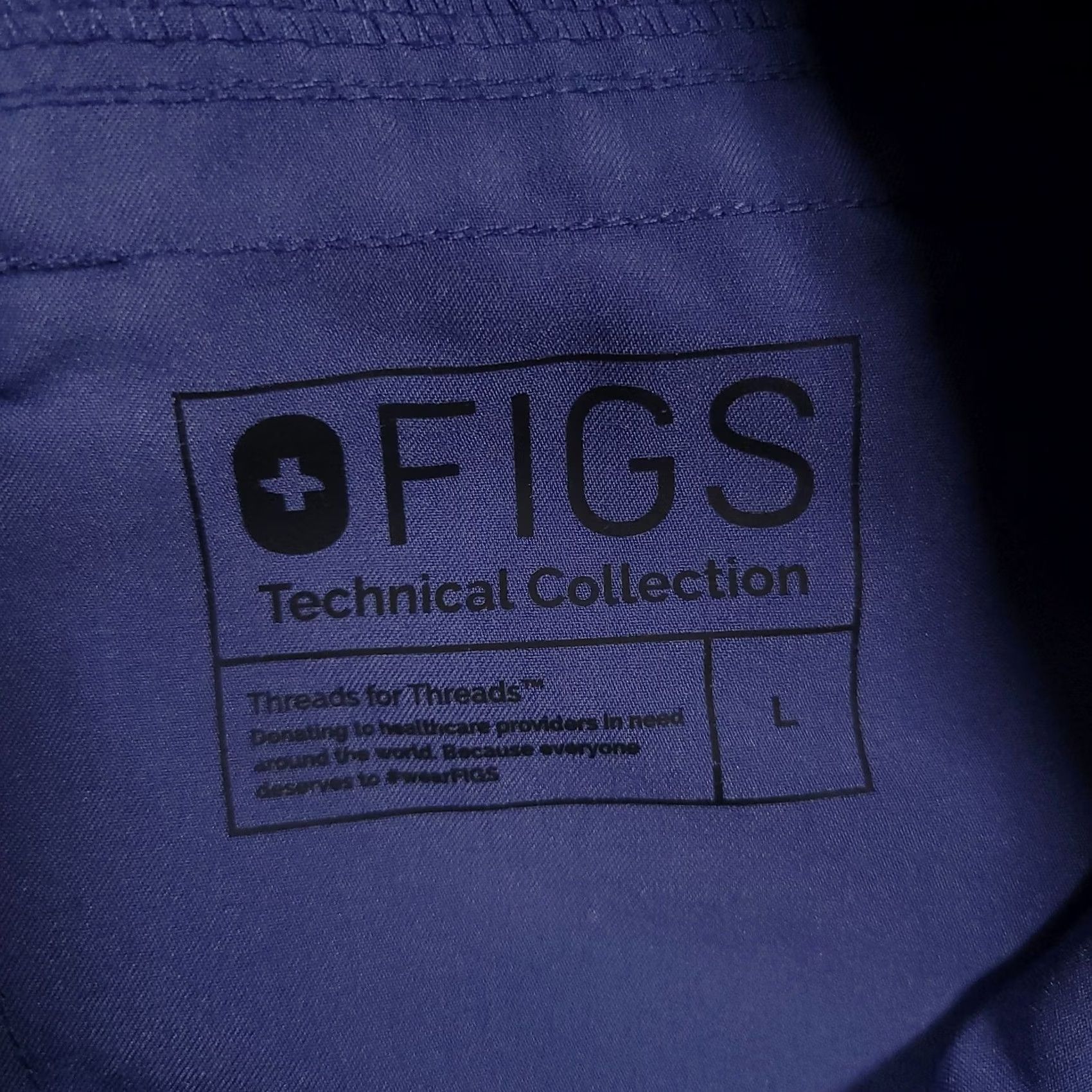 Vintage FIGS Technical Collection Pants Mens Large Blue Cargo Pocket Workwear Scrub Pants Straight Leg Size US 33 - 7 Thumbnail