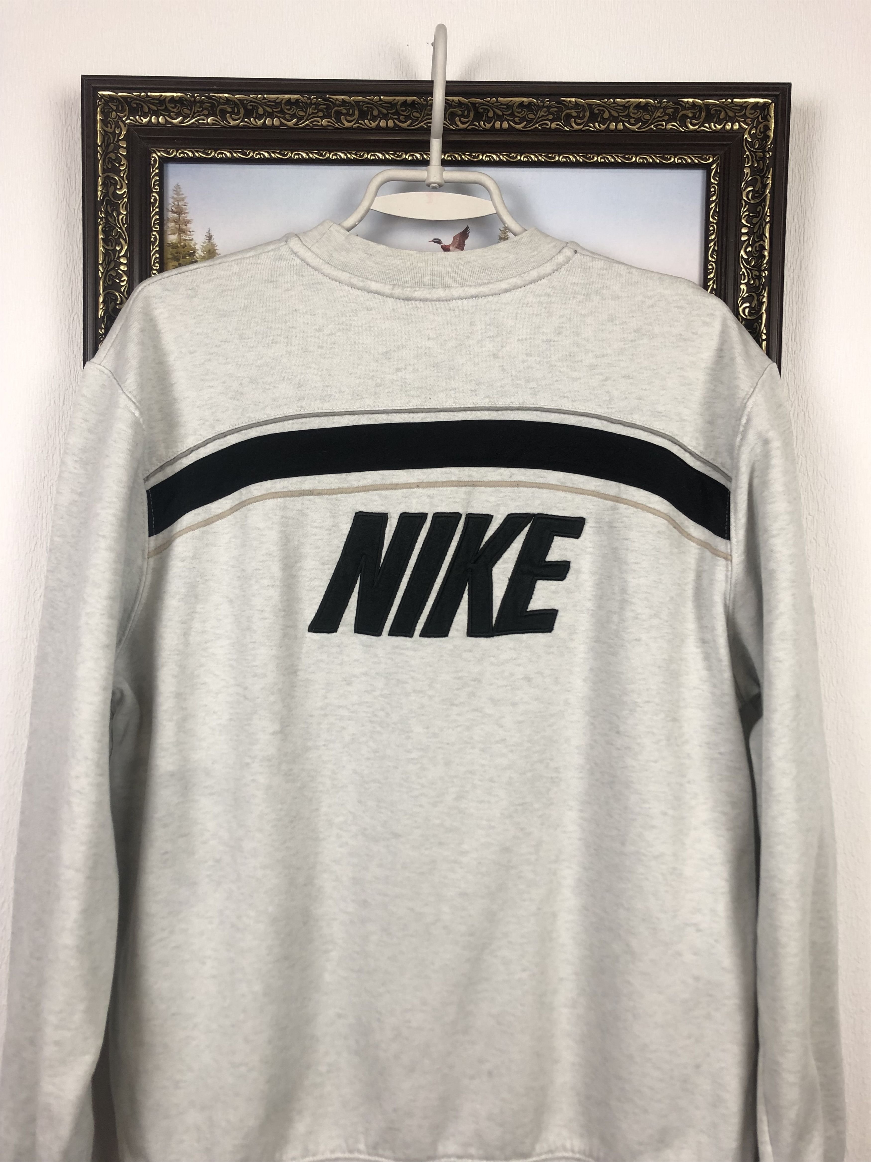 Nike Vintage Nike Sweatshirt Big Logo Swoosh Rare Hype Size US L / EU 52-54 / 3 - 2 Thumbnail