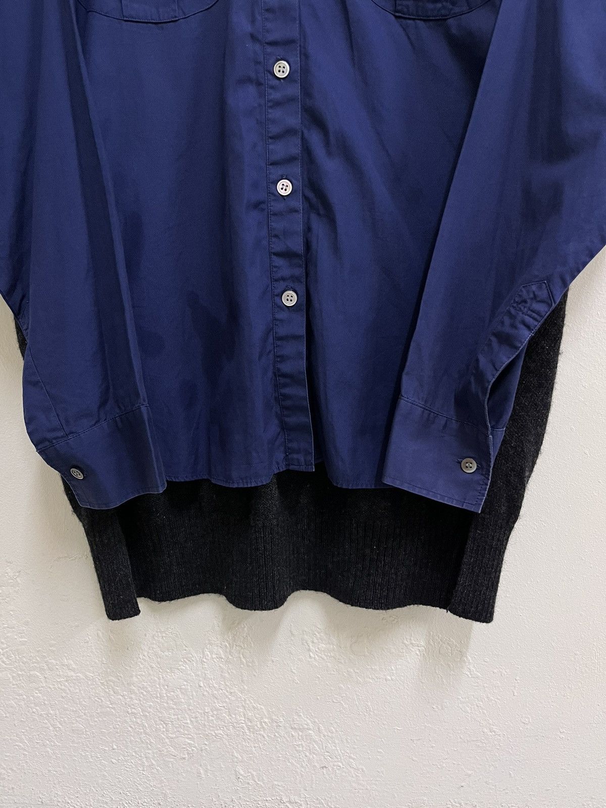 Tsumori Chisato Tsumori Chisato double layered shirt cotton x wool Size US XL / EU 56 / 4 - 3 Thumbnail