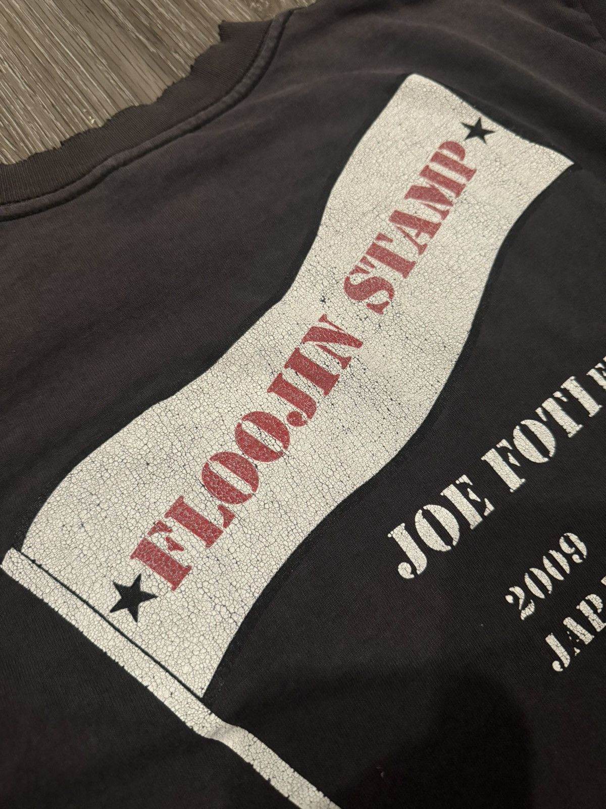 Chrome Hearts Chrome Hearts THRASHED Joe Foti 2009 Floojin Stamp Tee Size US M / EU 48-50 / 2 - 7 Thumbnail