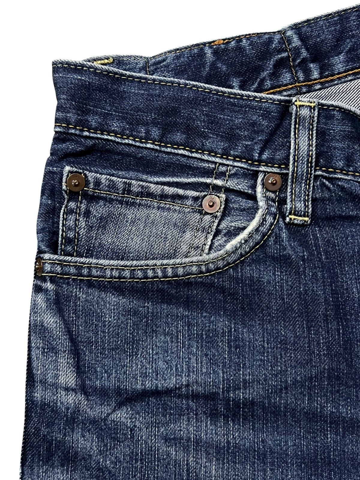 Uniqlo Vintage Uniqlo UJ S002 Japan - Faded Wash, Distressed Denim Size US 34 / EU 50 - 8 Thumbnail