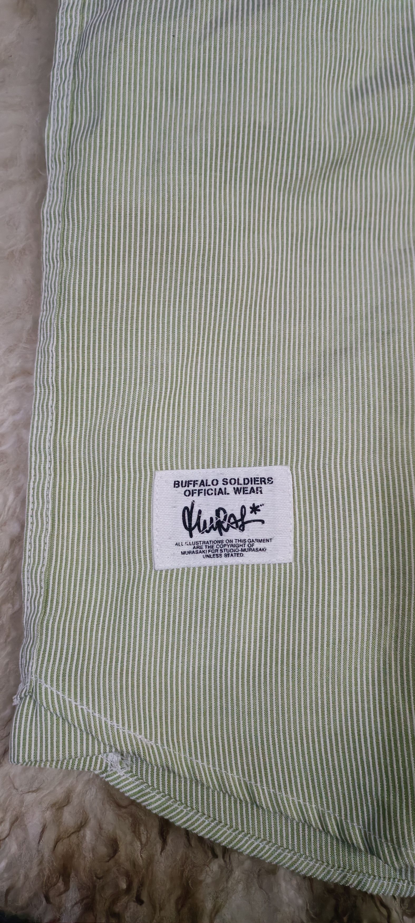 Japanese Brand MURAL BUFFALO SOLDIERS PINSTRIPE SHIRT Size US L / EU 52-54 / 3 - 4 Thumbnail