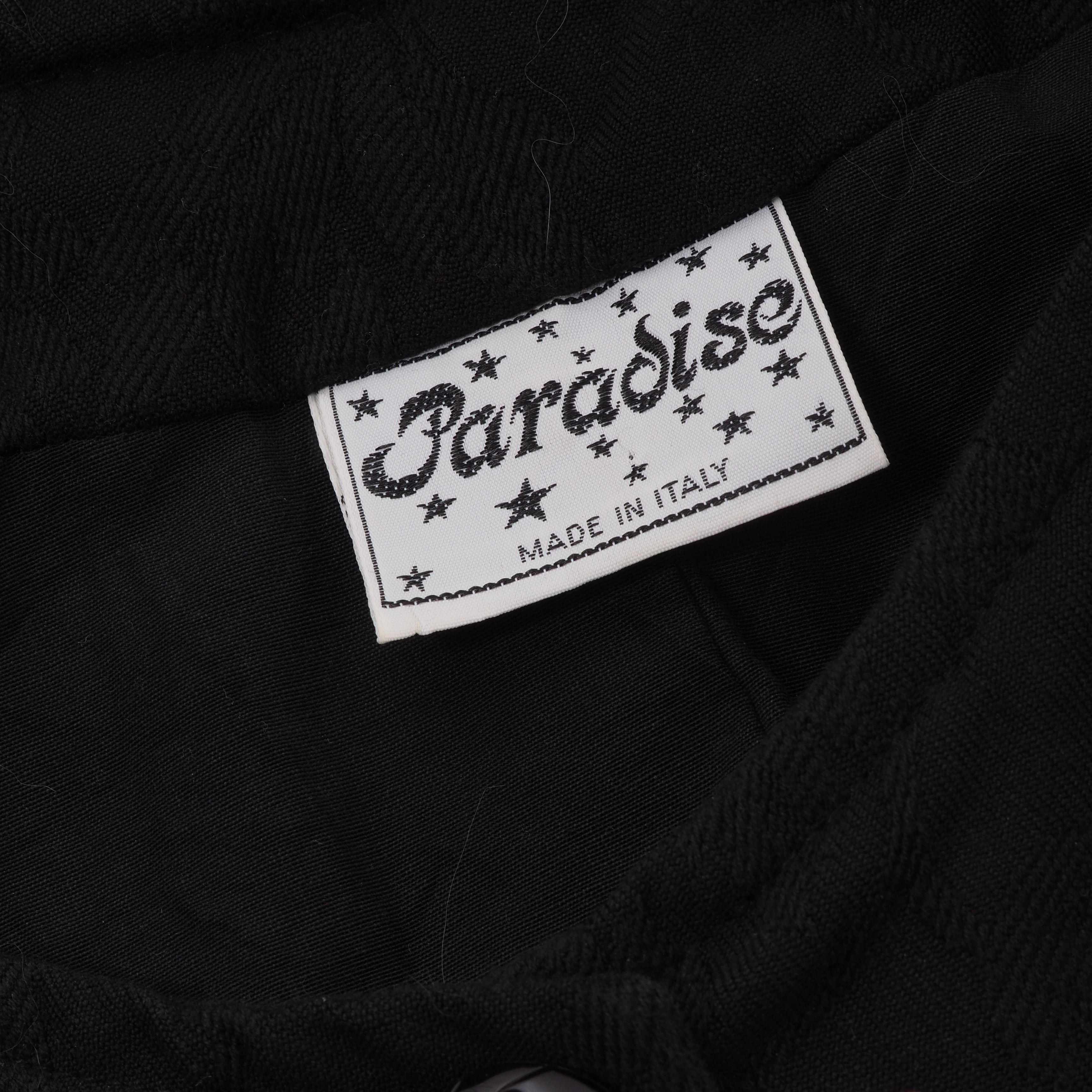 Vintage Paradise Italian Vintage Black Embroidery Patchwork Jacket Size ONE SIZE - 6 Thumbnail
