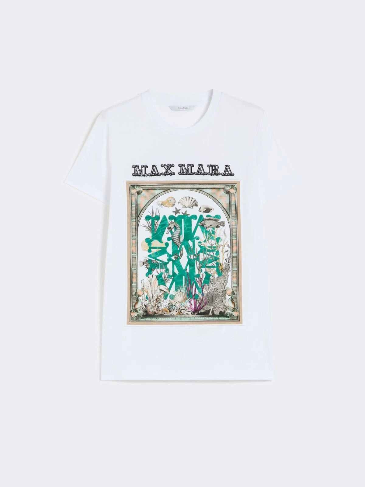 Max Mara Max Mara Cotton T-Shirt With Graphic tag size S Women - USA Duties Paid Size S / US 4 / IT 40 - 1 Preview