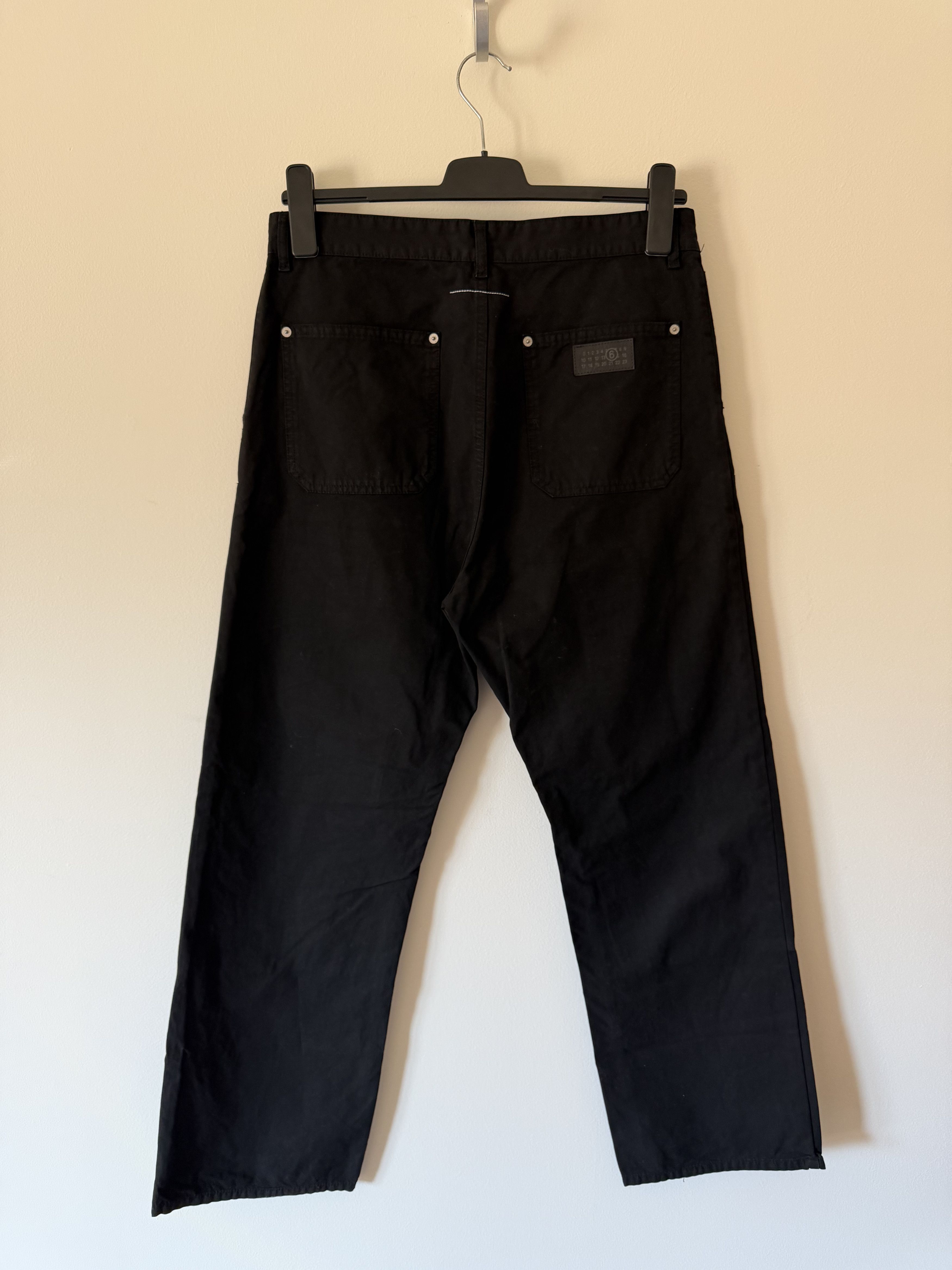 MM6 MM6 Maison Margiela Double Knee Carpenter Pants in Black Size US 32 / EU 48 - 4 Thumbnail