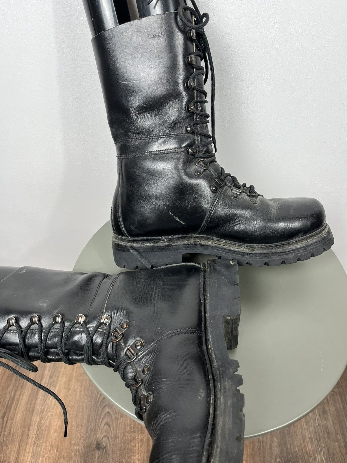 Other Vintage 1982 Military Leather Combat Boots Black Size 42 Size US 9 / EU 42 - 16 Thumbnail