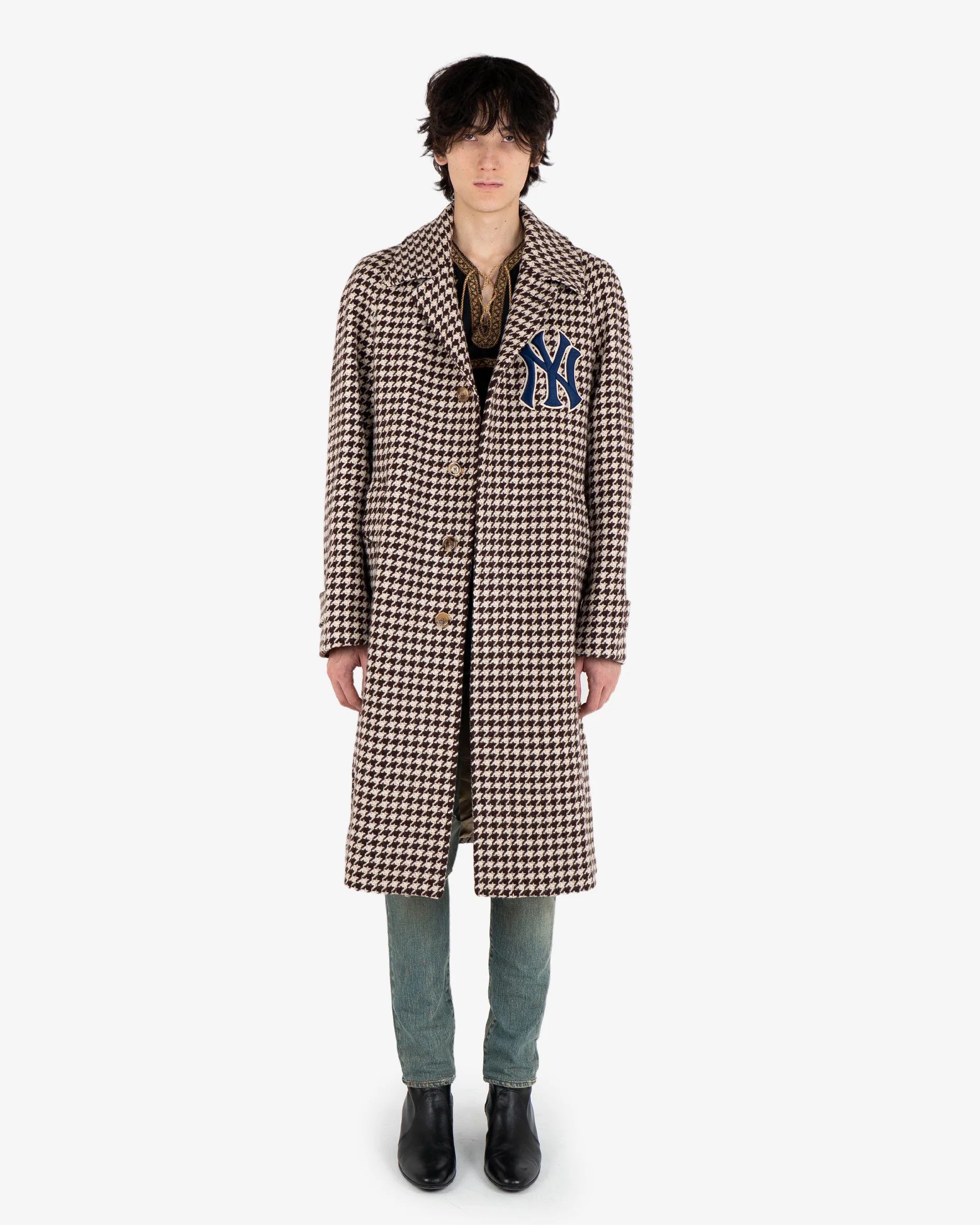 Gucci × New York Yankees NY Yankees Houndstooth Coat (FW18) Size US M / EU 48-50 / 2 - 10 Thumbnail