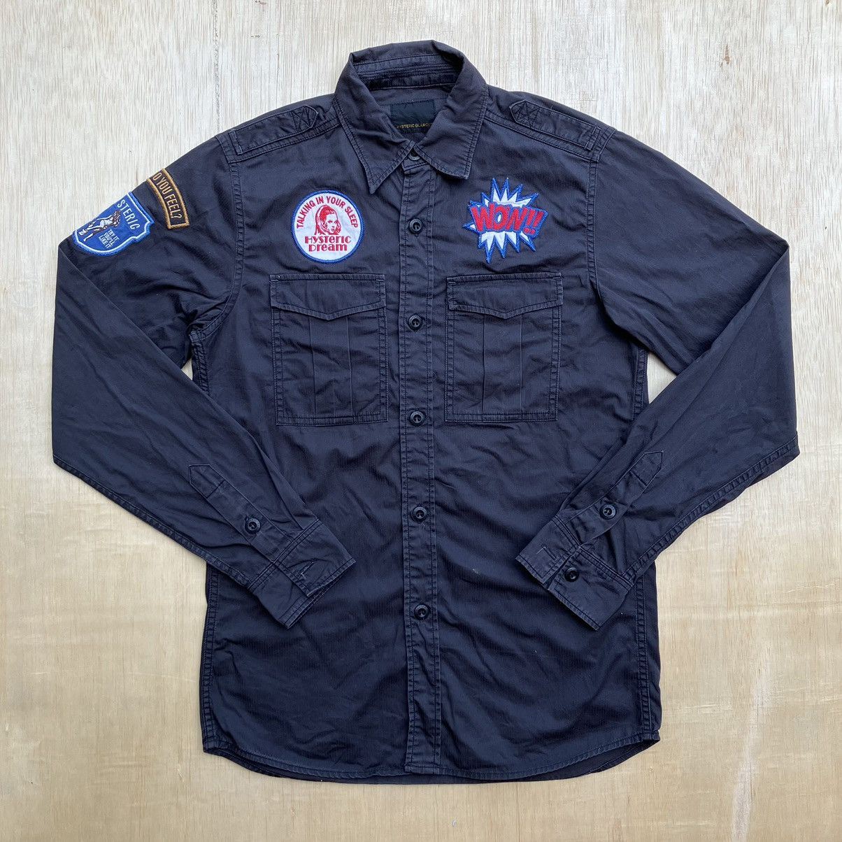 Hysteric Glamour × Japanese Brand × Vintage HYSTERIC GLAMOUR BUTTON UP LONG SLEEVE SHIRT Size US M / EU 48-50 / 2 - 1 Thumbnail