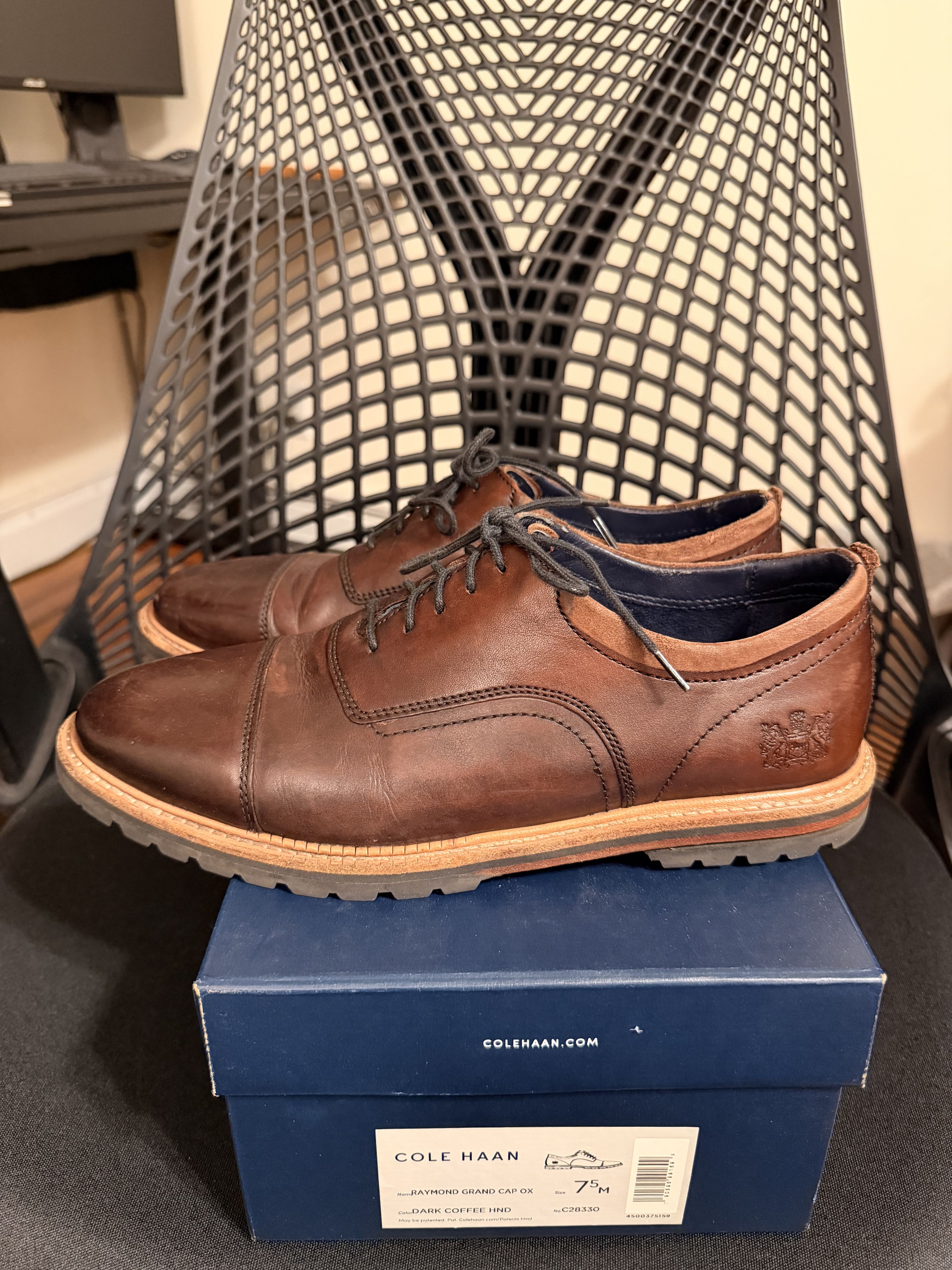 Cole Haan Cole Haan Raymond Grand Cap Toe Oxford Brown Size 7.5 Men Size US 7.5 / EU 40-41 - 1 Thumbnail
