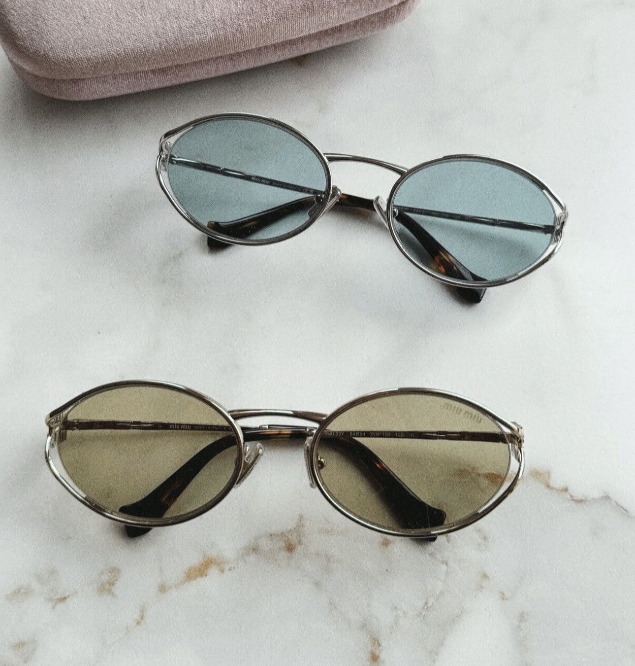 Miu Miu × Vintage NEW Miu Miu sunglasses MU 52YS 1BC20R Size ONE SIZE - 1 Thumbnail