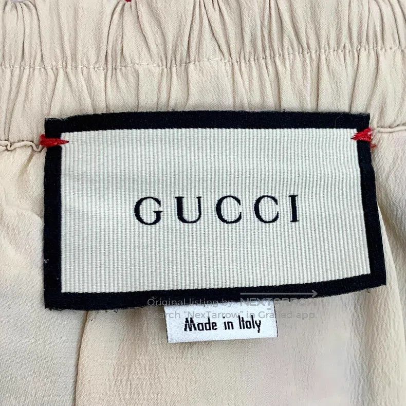 Gucci Gucci Colour-blocked logo jacquard full-print cotton tweed Size 27" / US 4 / IT 40 - 5 Thumbnail