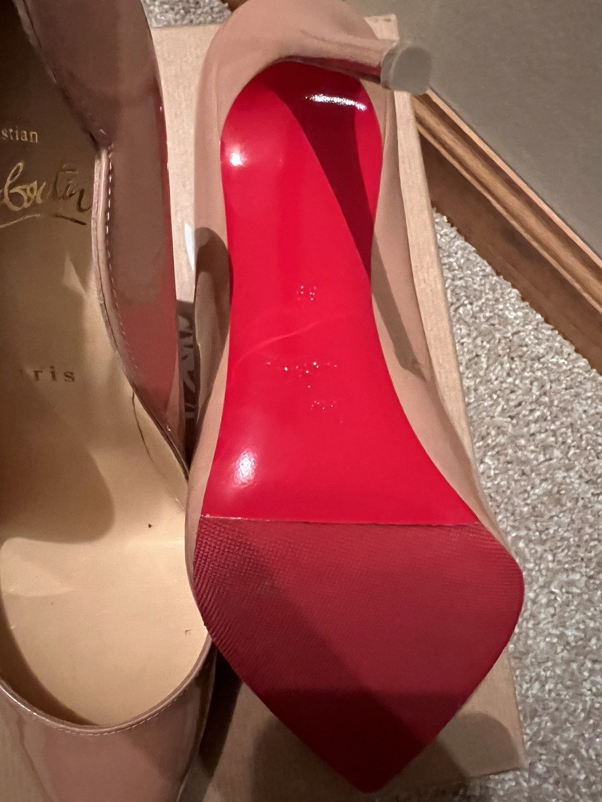 Christian Louboutin Christain Louboutin Hot Chick 100MM Leather Pumps Size US 9 / IT 39 - 7 Thumbnail