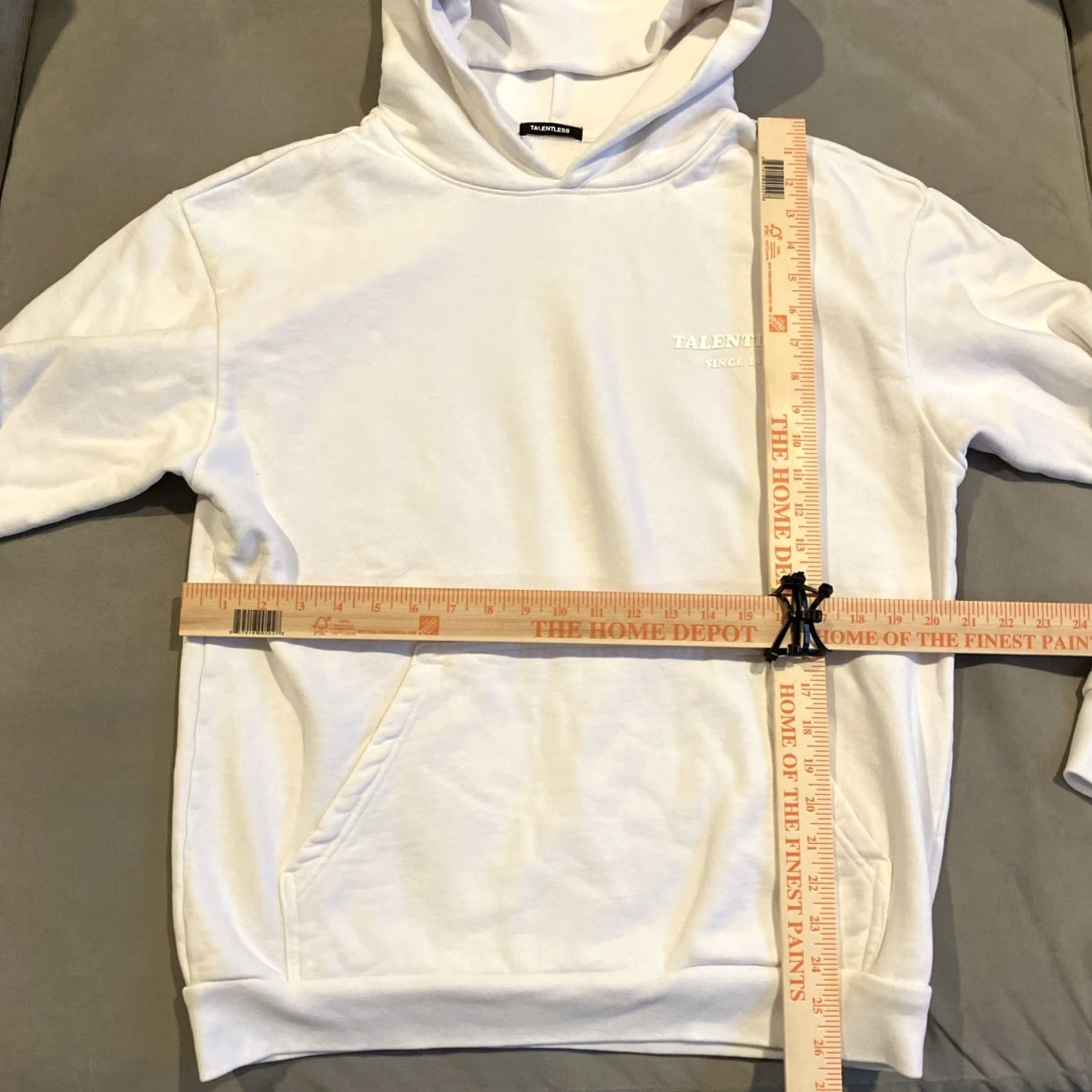 Talentless Talentless Ivory Pullover Hoodie Mens Medium Double Knit Fabric Fleece Knit Hoodie Mens Size M Ivory Pullover Hoodie Size US M / EU 48-50 / 2 - 5 Thumbnail