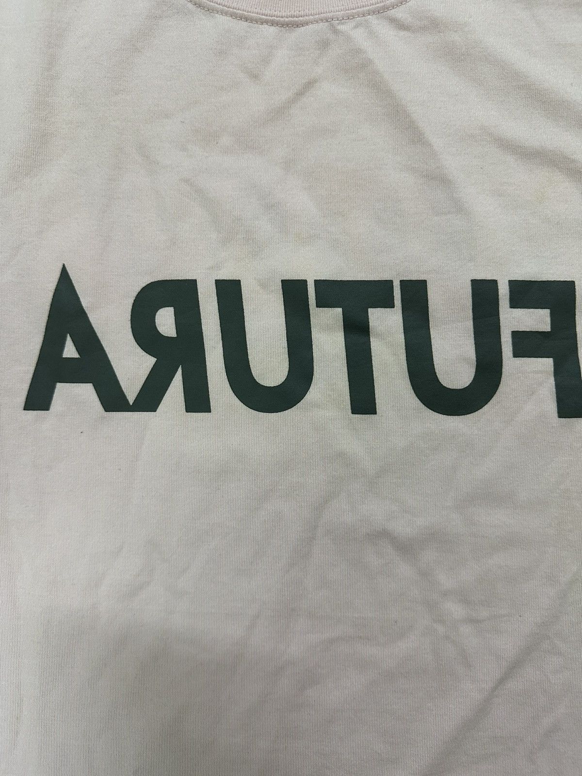 Futura × Recon × Vintage Rare Beautiful Vintage Futura Mirror Spellout Tee Light Pink Size US M / EU 48-50 / 2 - 4 Thumbnail